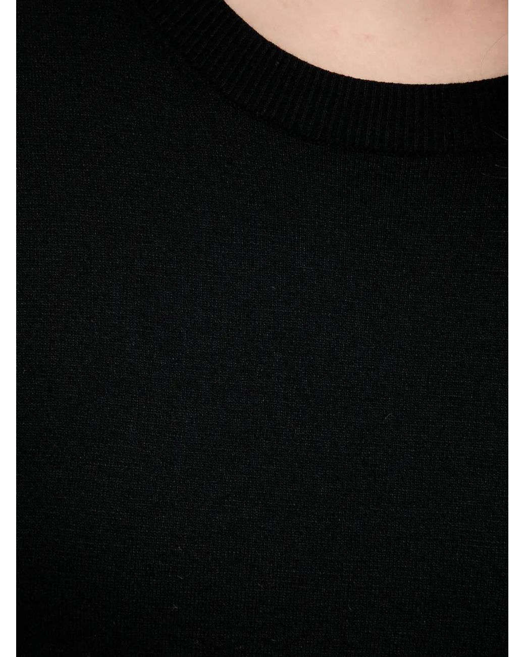 Sisley Black Crew-Neck Long-Sleeve Sweater