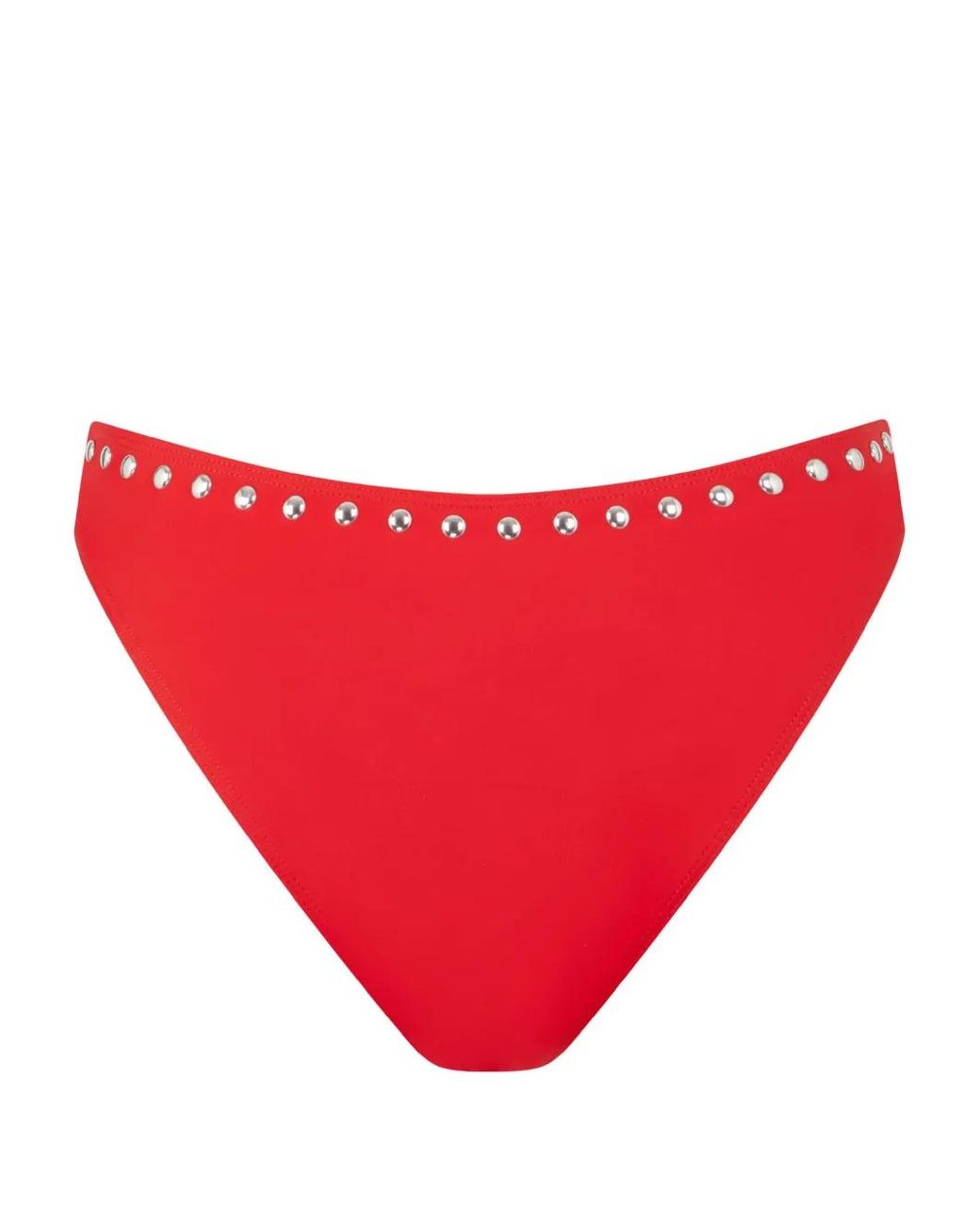 Let's Swim Red Studded Bikini Bottoms