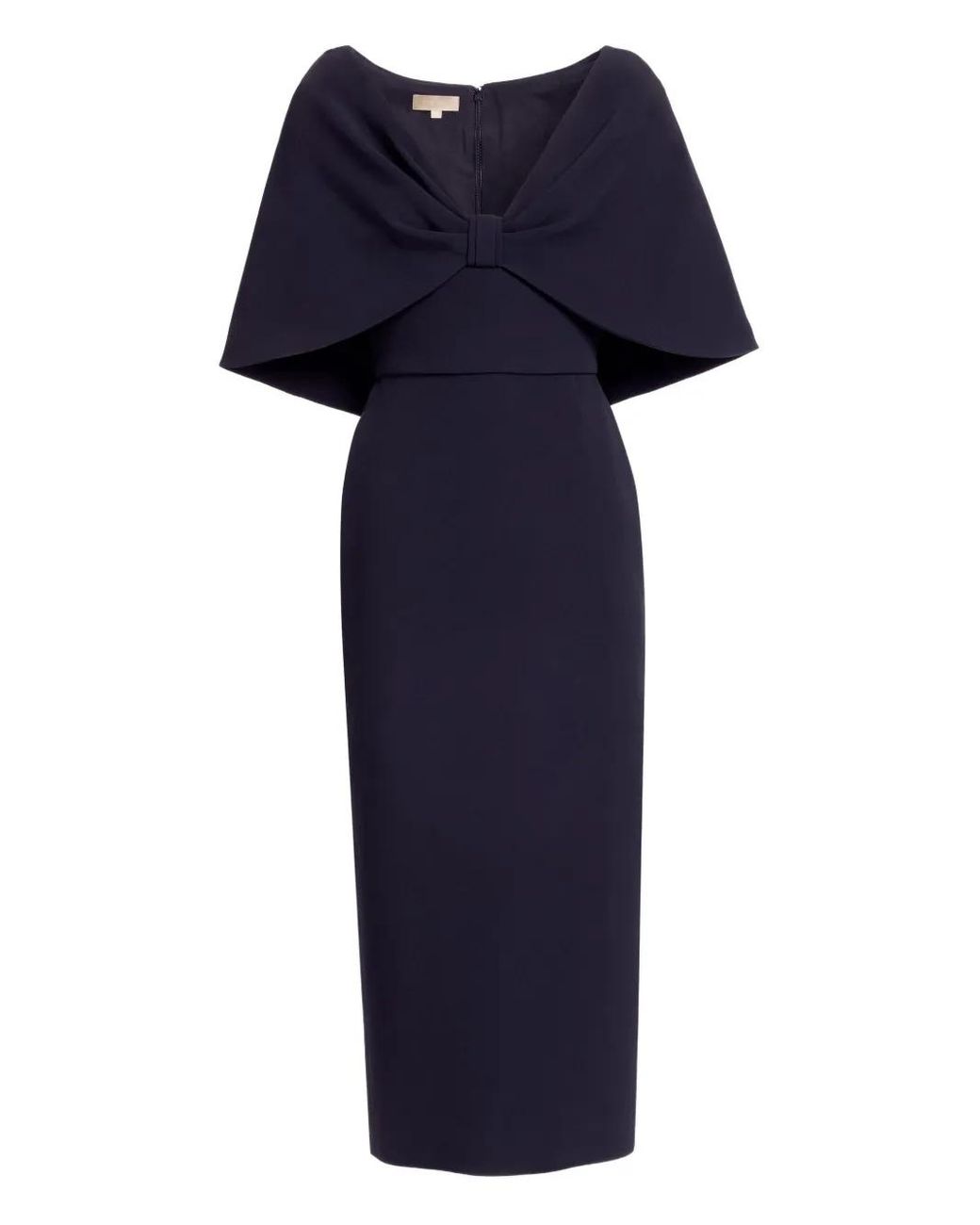 Elie Saab Blue Silk Midi Dress