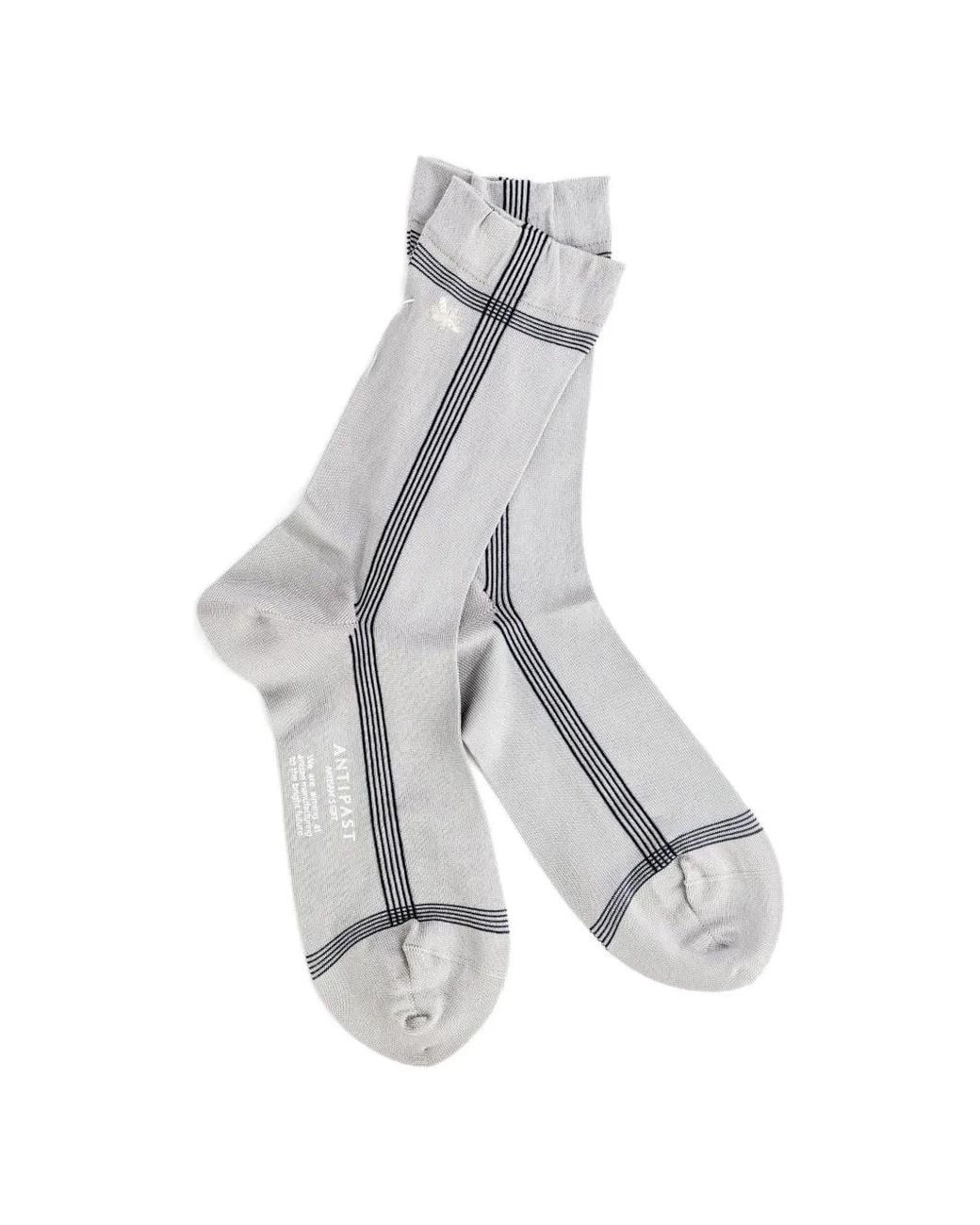 Antipast White Striped Knitted Socks