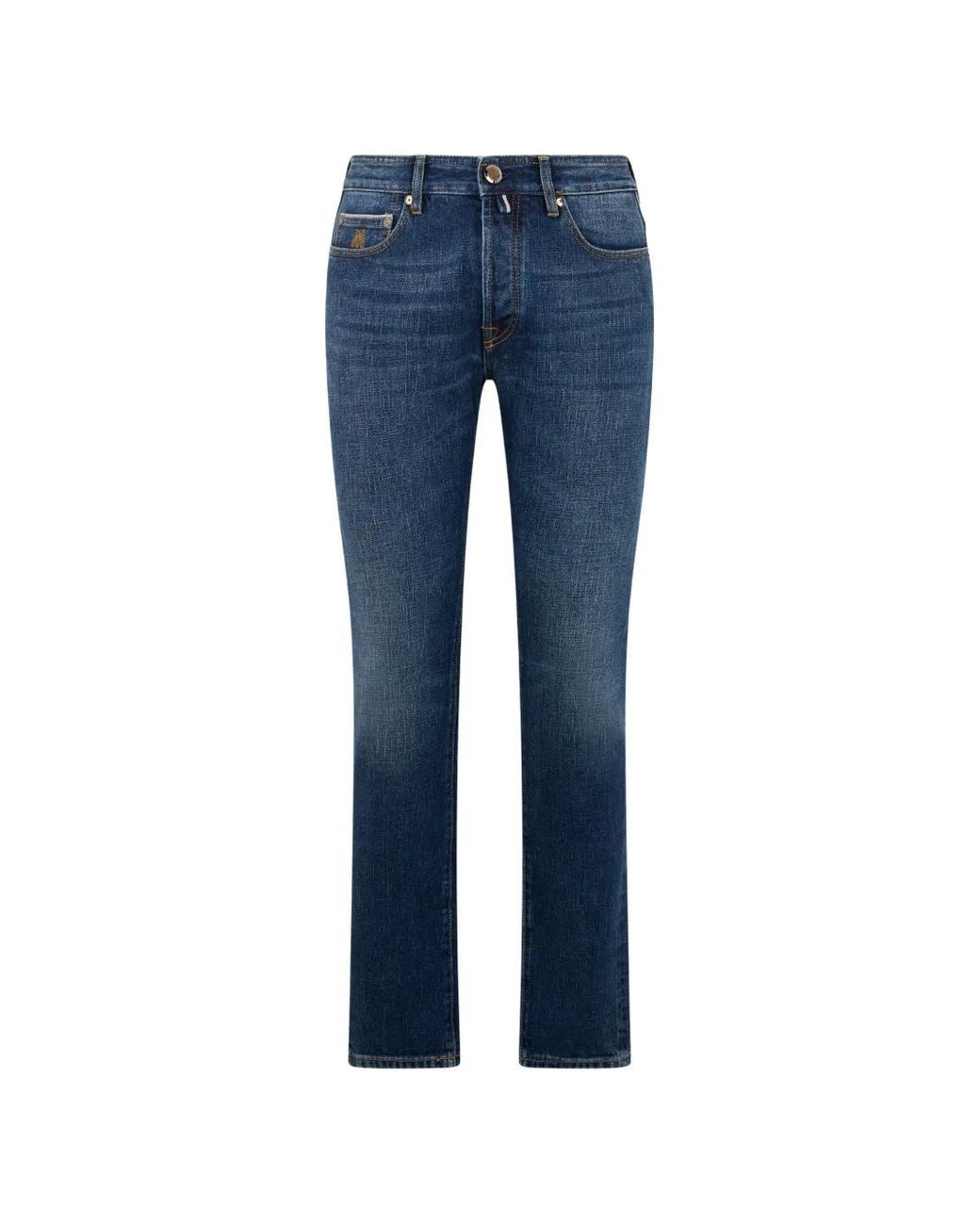 Moorer Blue Five-Pocket Jeans for men