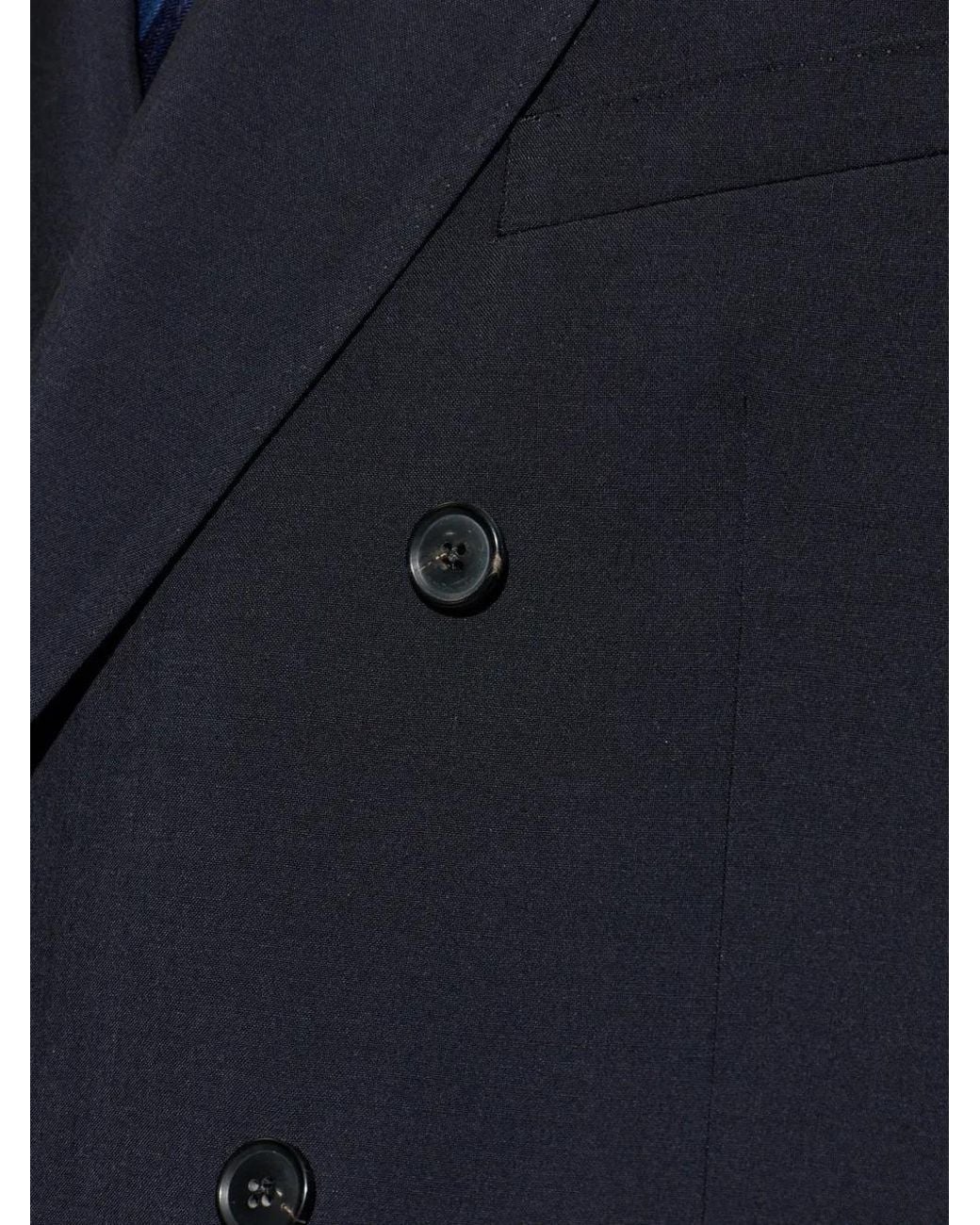 Paul Smith Blue Double-Breasted Wool-Blend Suit for men