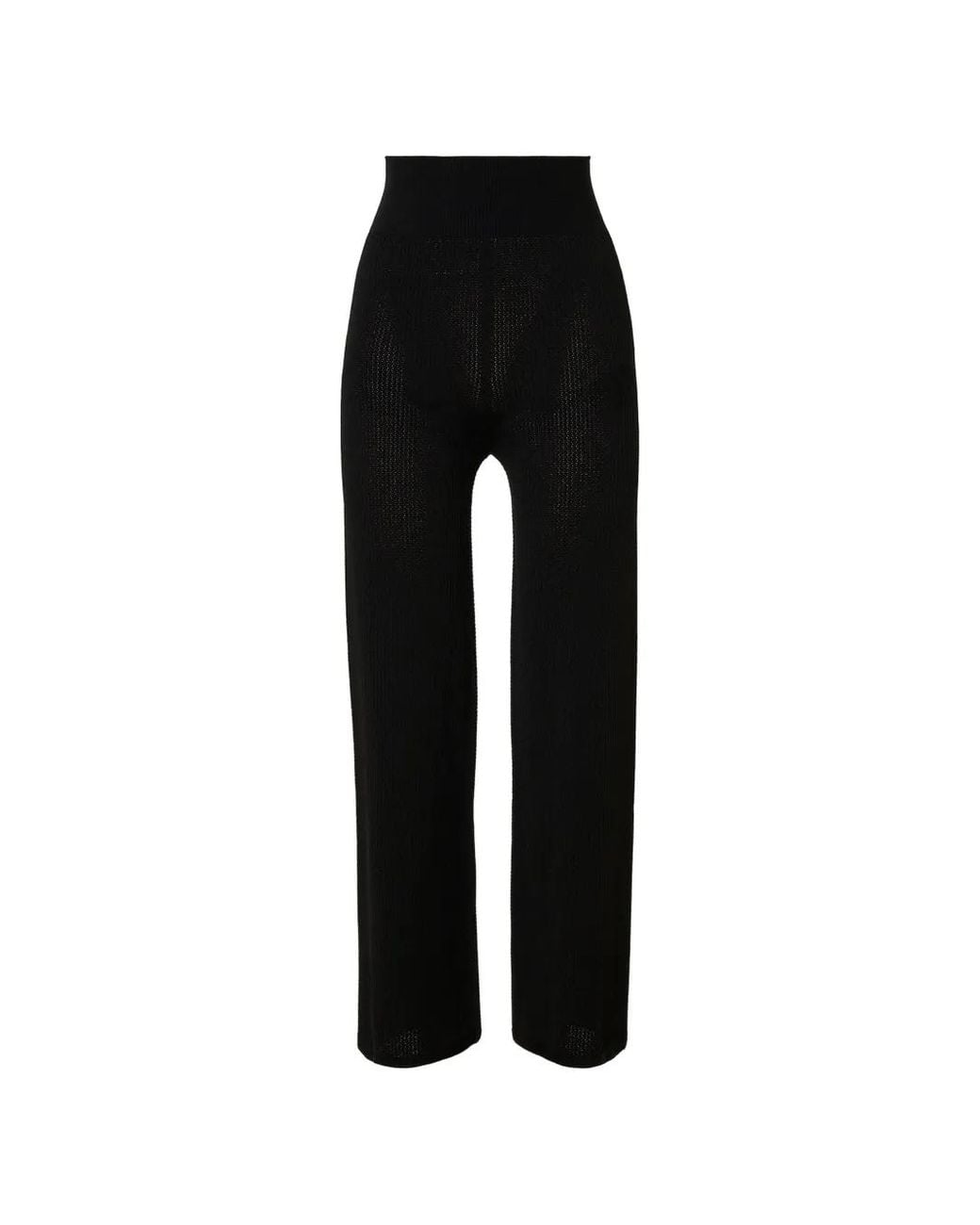 Wolford Black Seamless Micro-Mesh Trousers