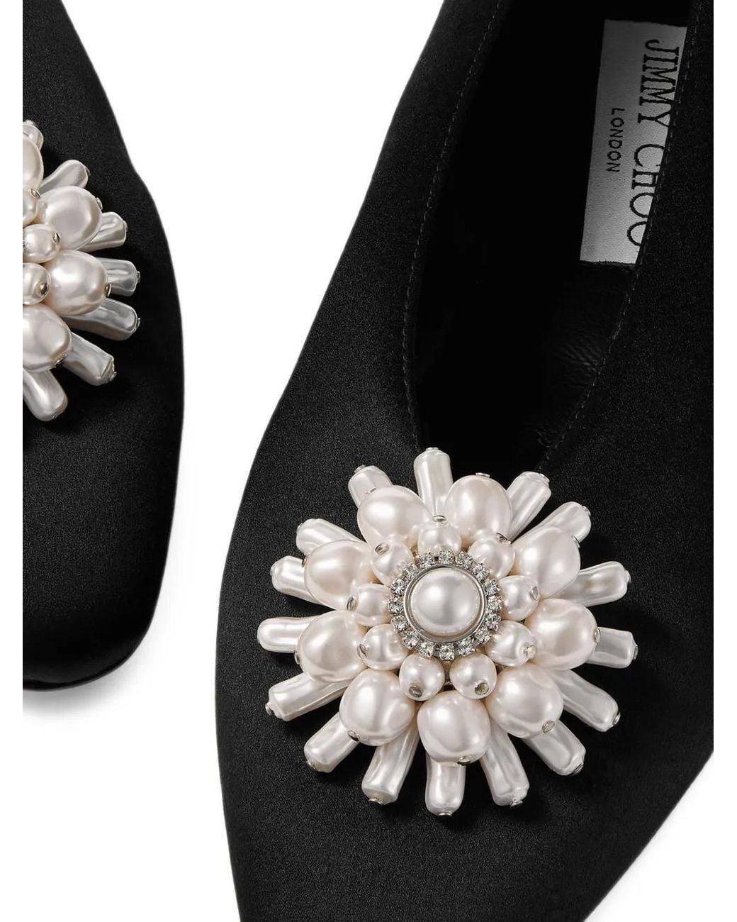 Jimmy Choo Black Ines Ballet Flats