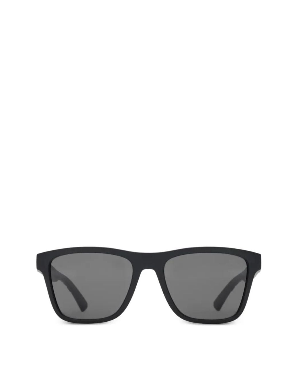 Burberry Gray Textured Check Square Sunglasses for men