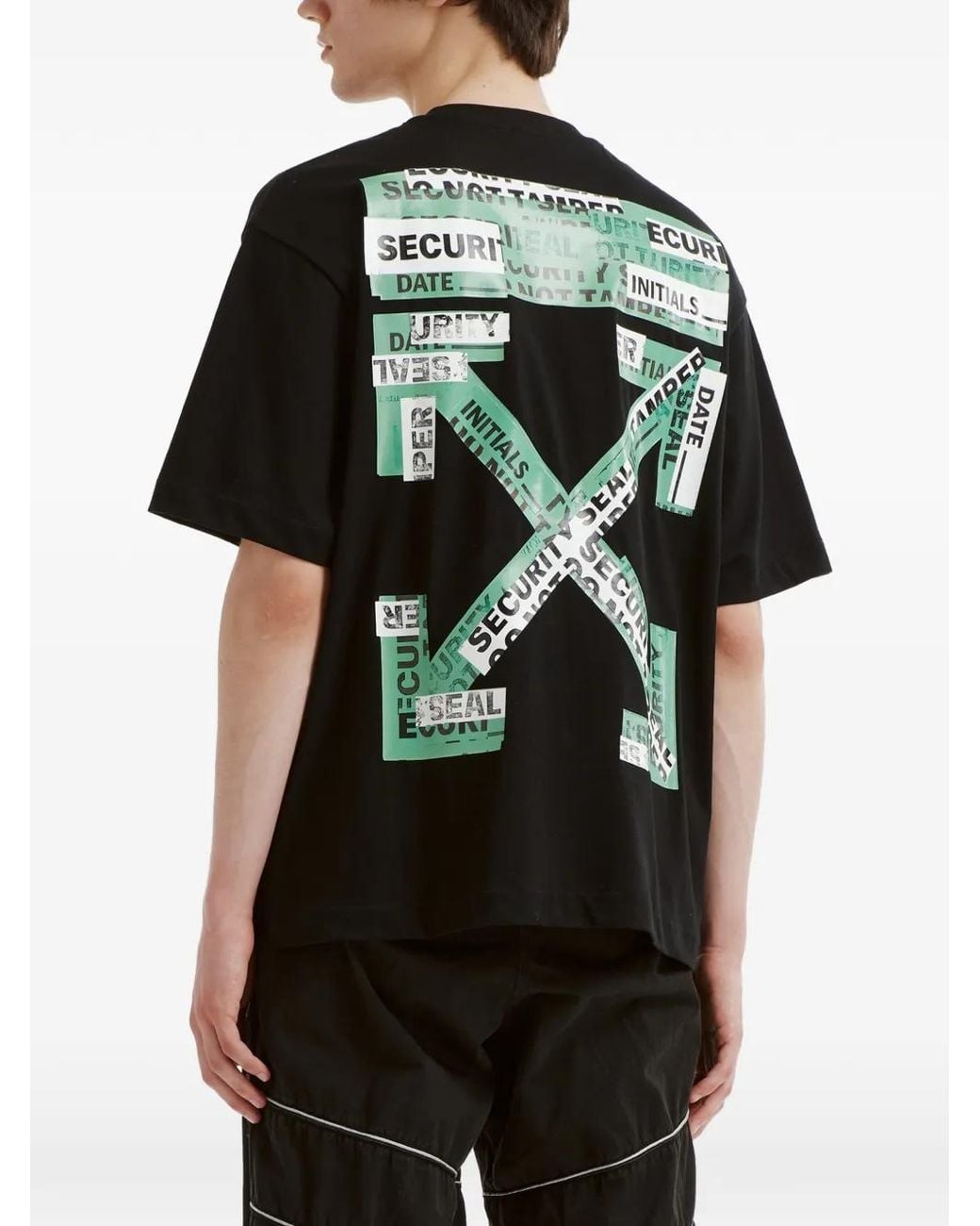 Off-White c/o Virgil Abloh Black T-Shirt Arrows À Logo Imprimé for men
