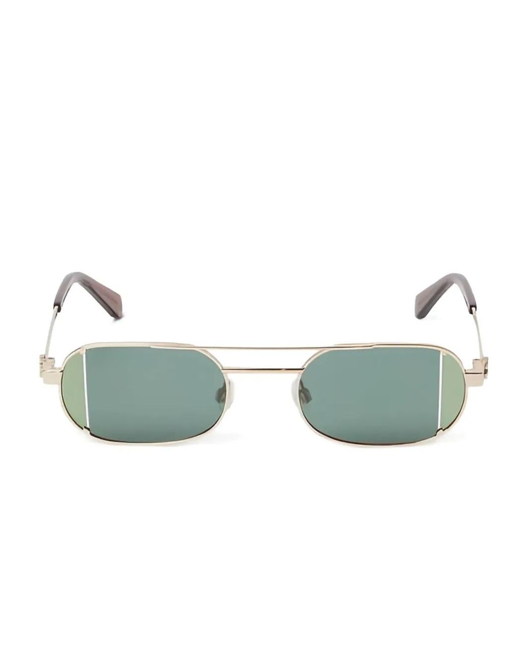Off-White c/o Virgil Abloh Green Lynn Rectangle Sunglasses
