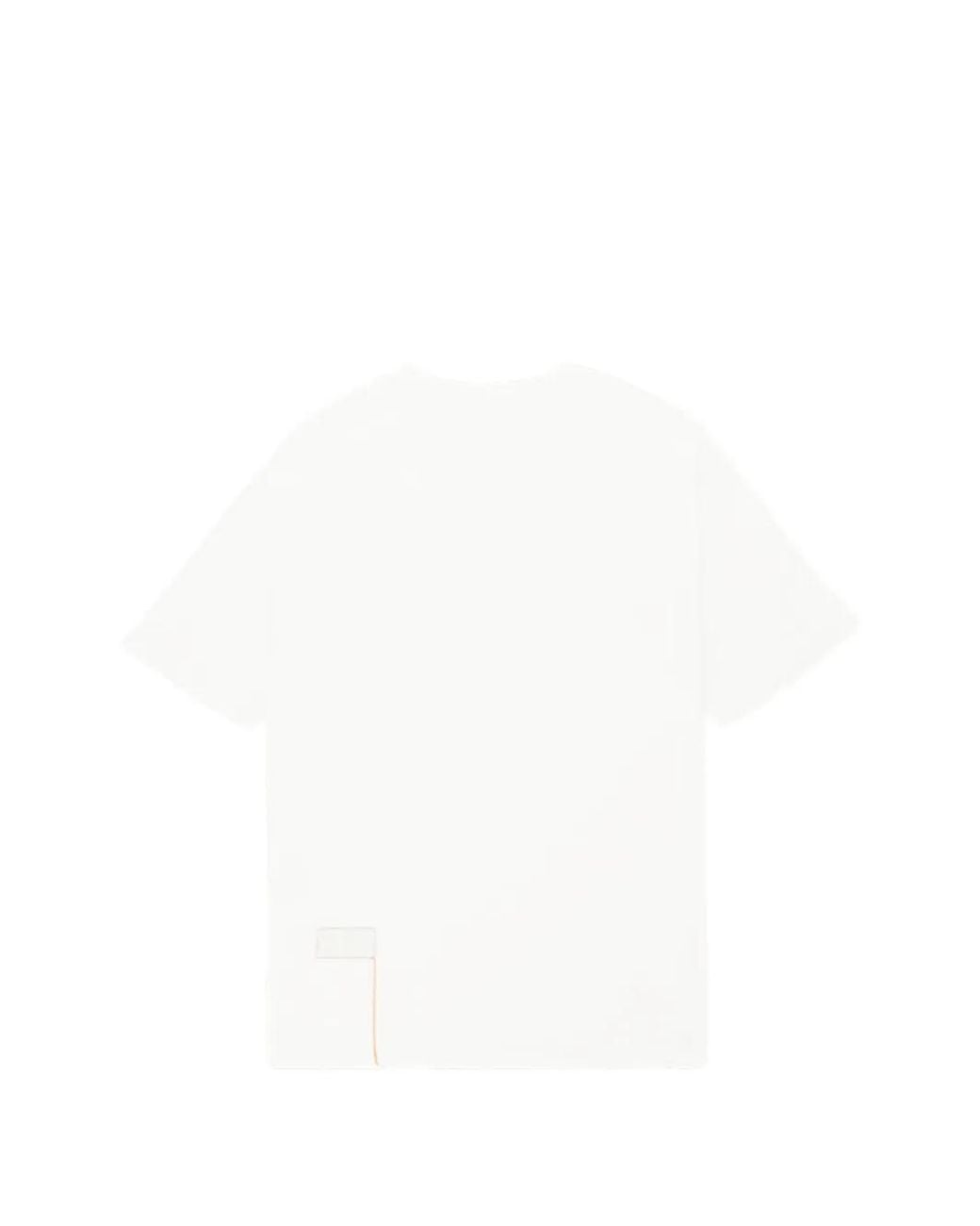 Fortela White Vermont Raglan-Sleeve Pocket T-Shirt for men
