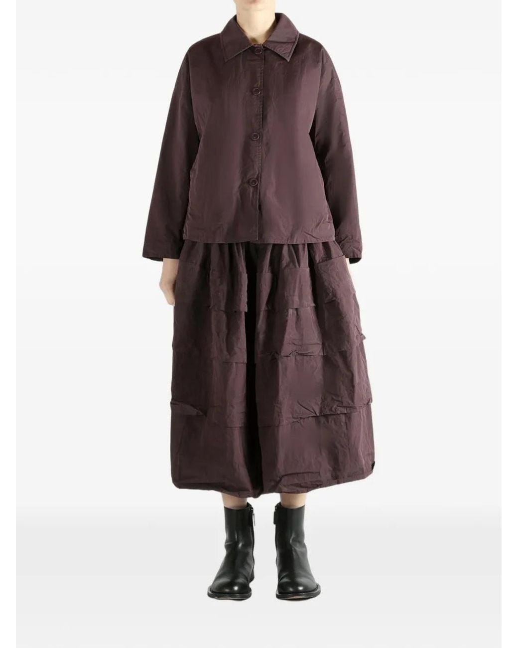 Casey Casey Purple Button-Front Jacket