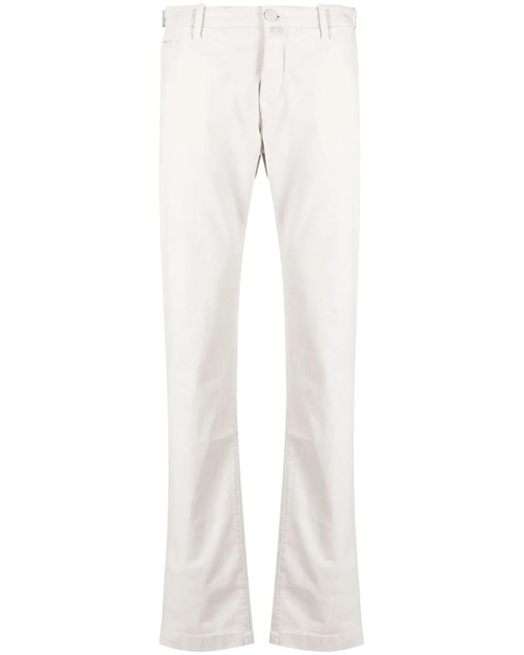 Jacob Cohen White Slim-Fit Cotton Chinos for men