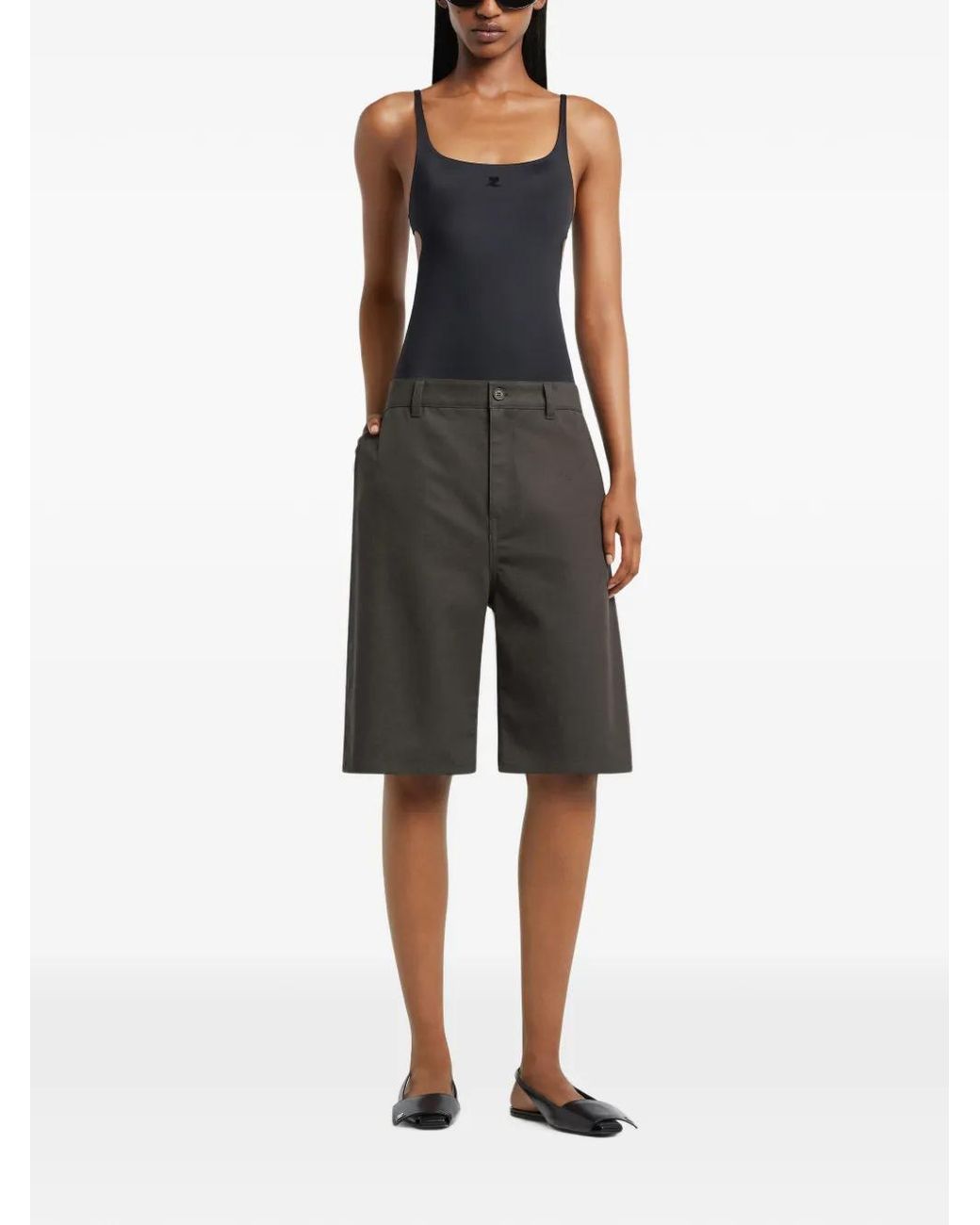 One-Piece Courreges de color Black