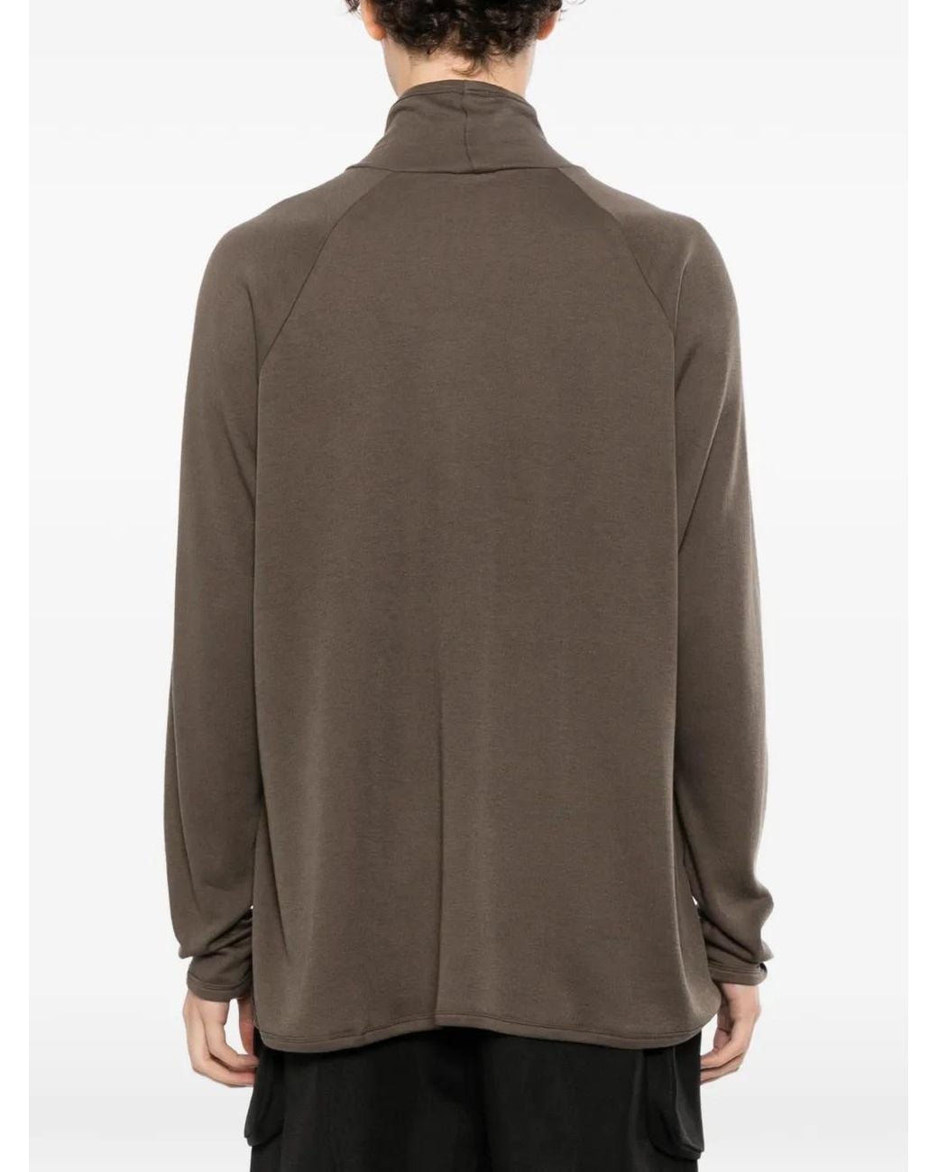 Jan Jan Van Essche Gray Turtle-Neck Tee for men