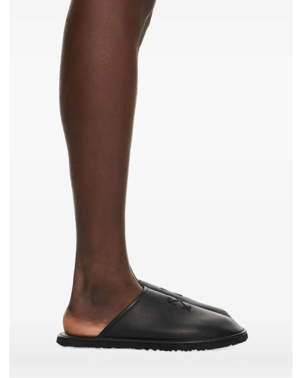 Off-White c/o Virgil Abloh Brown Arrow Slippers for men
