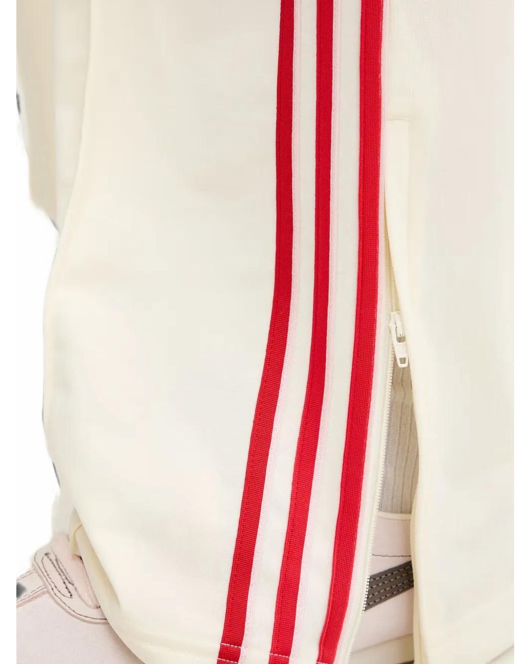 Adidas White Firebird Loose Track Pant