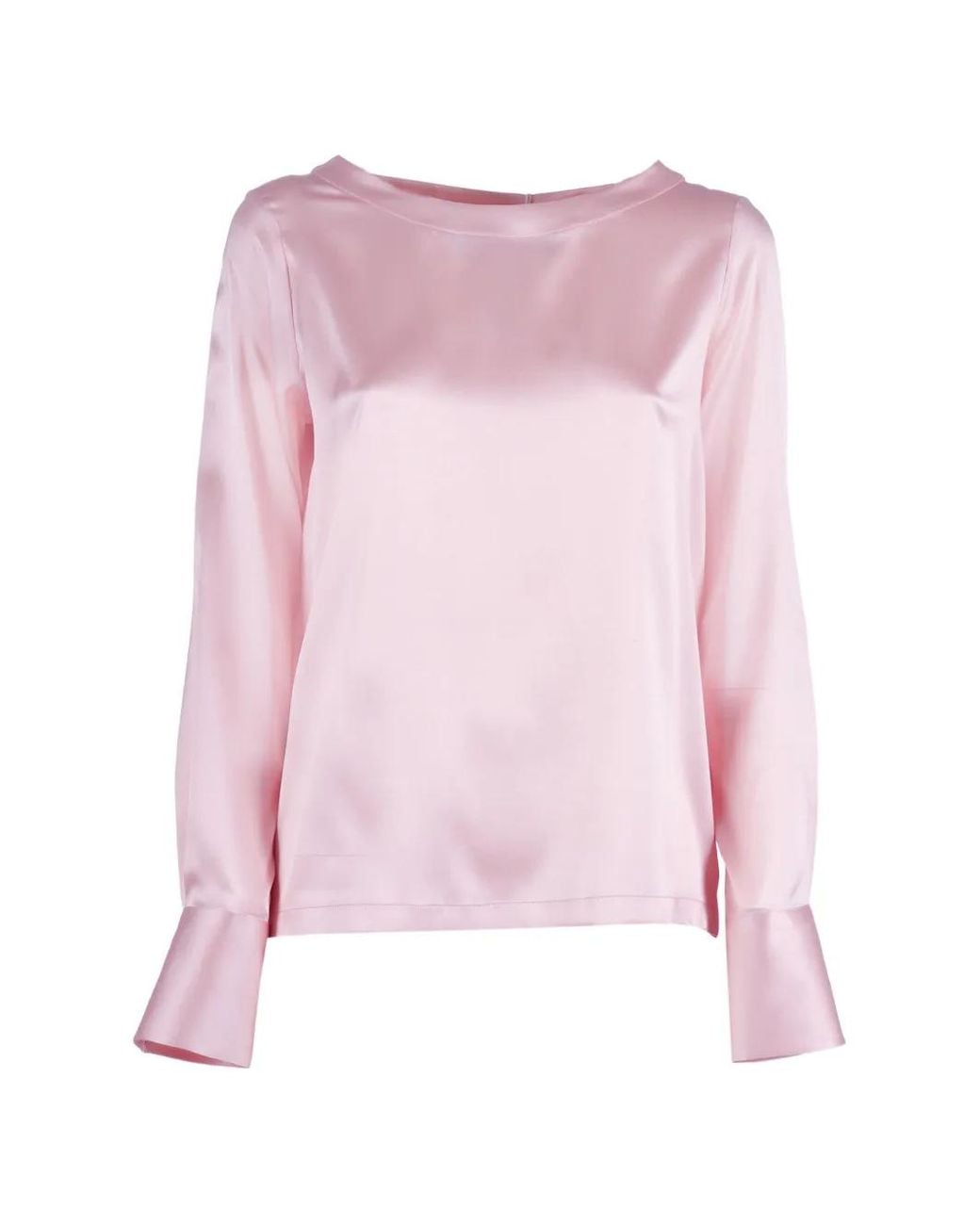 Mazzarelli Pink Angie B Boat-Neck Blouse