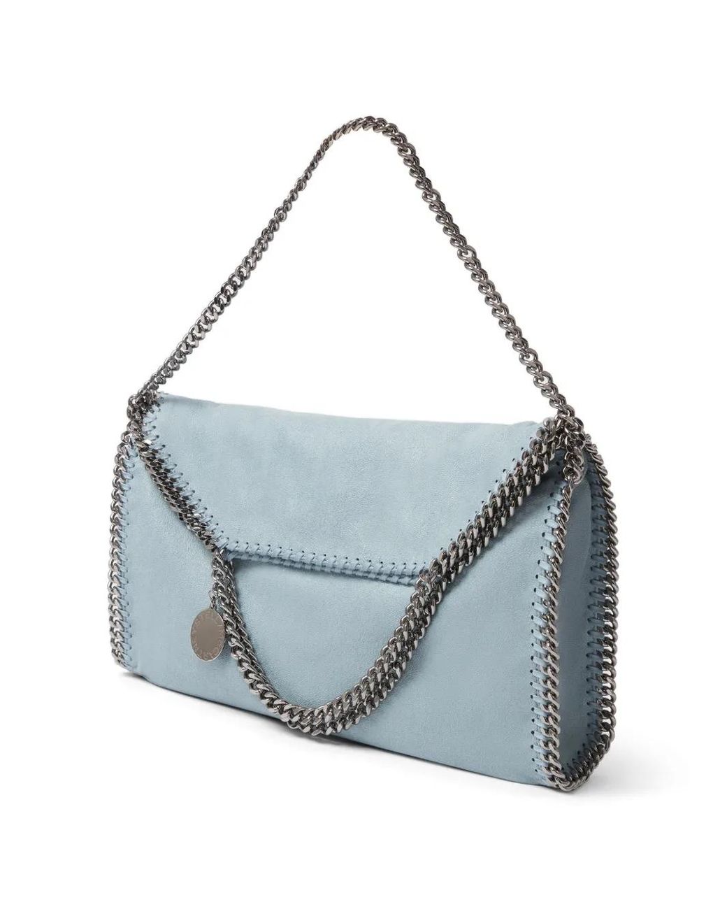 Stella McCartney Blue Falabella Fold-Over Tote Bag