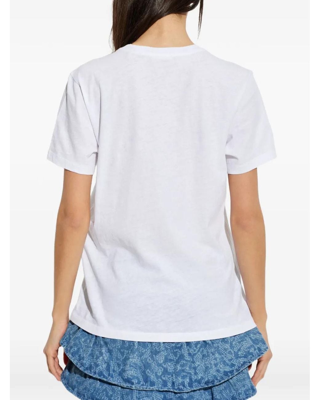 Isabel Marant White Zewel Graphic-Print T-Shirt