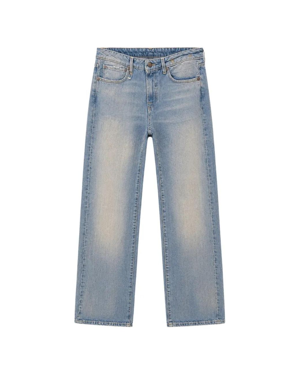 R13 Blue Effie Faded-Effect Jeans