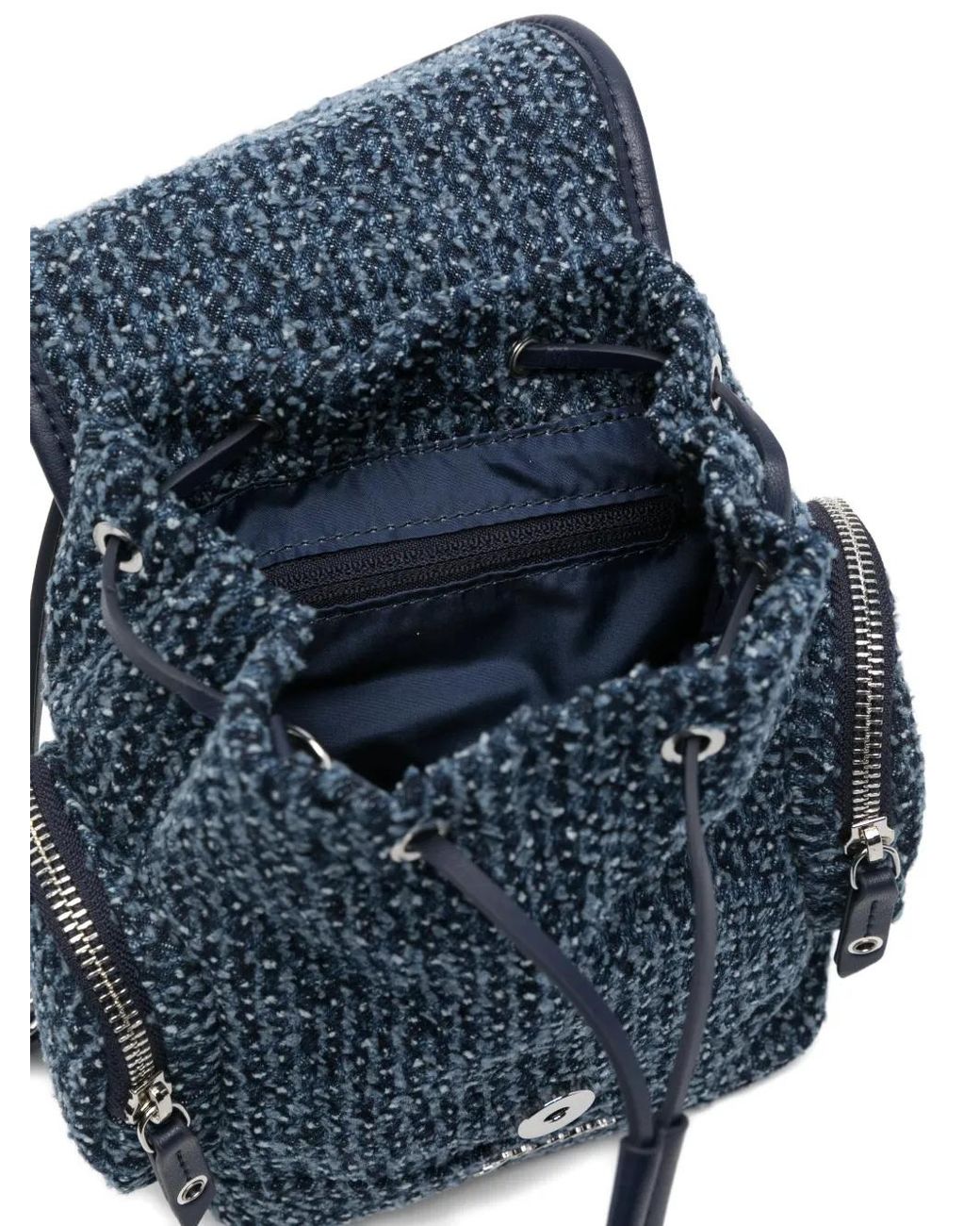 Ganni Blue Bucky Denim Rucksack