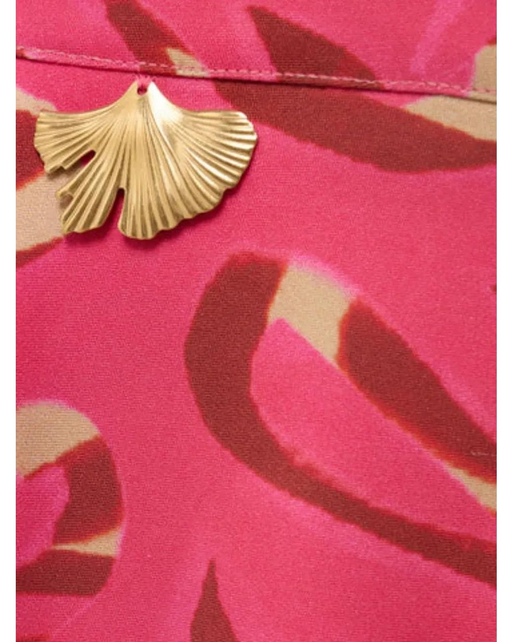 Themis Z Red Ismene Sabra Patterned Shorts