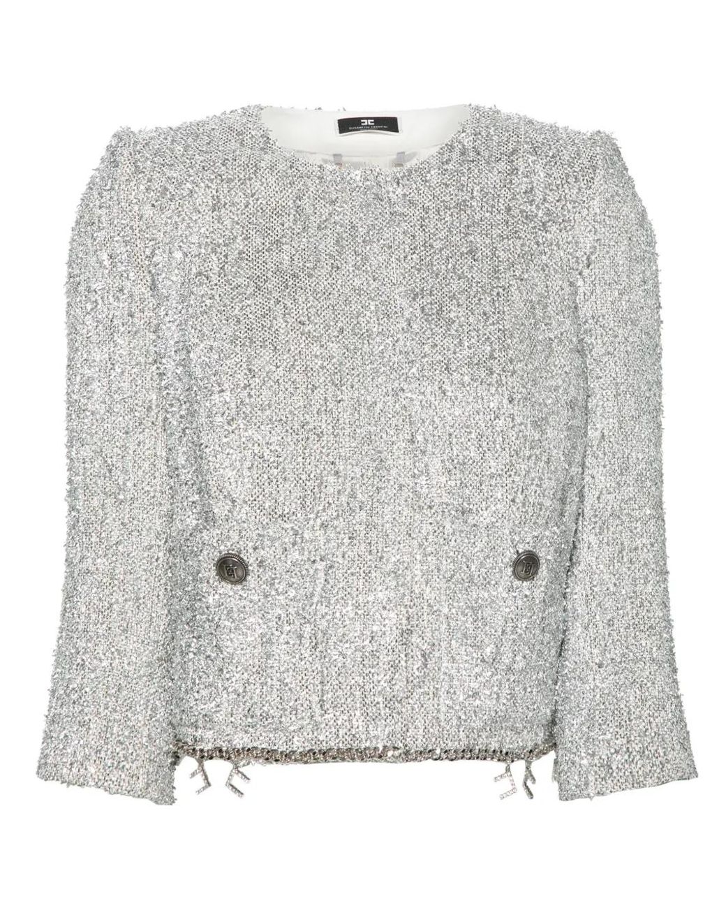Elisabetta Franchi Gray Jackets