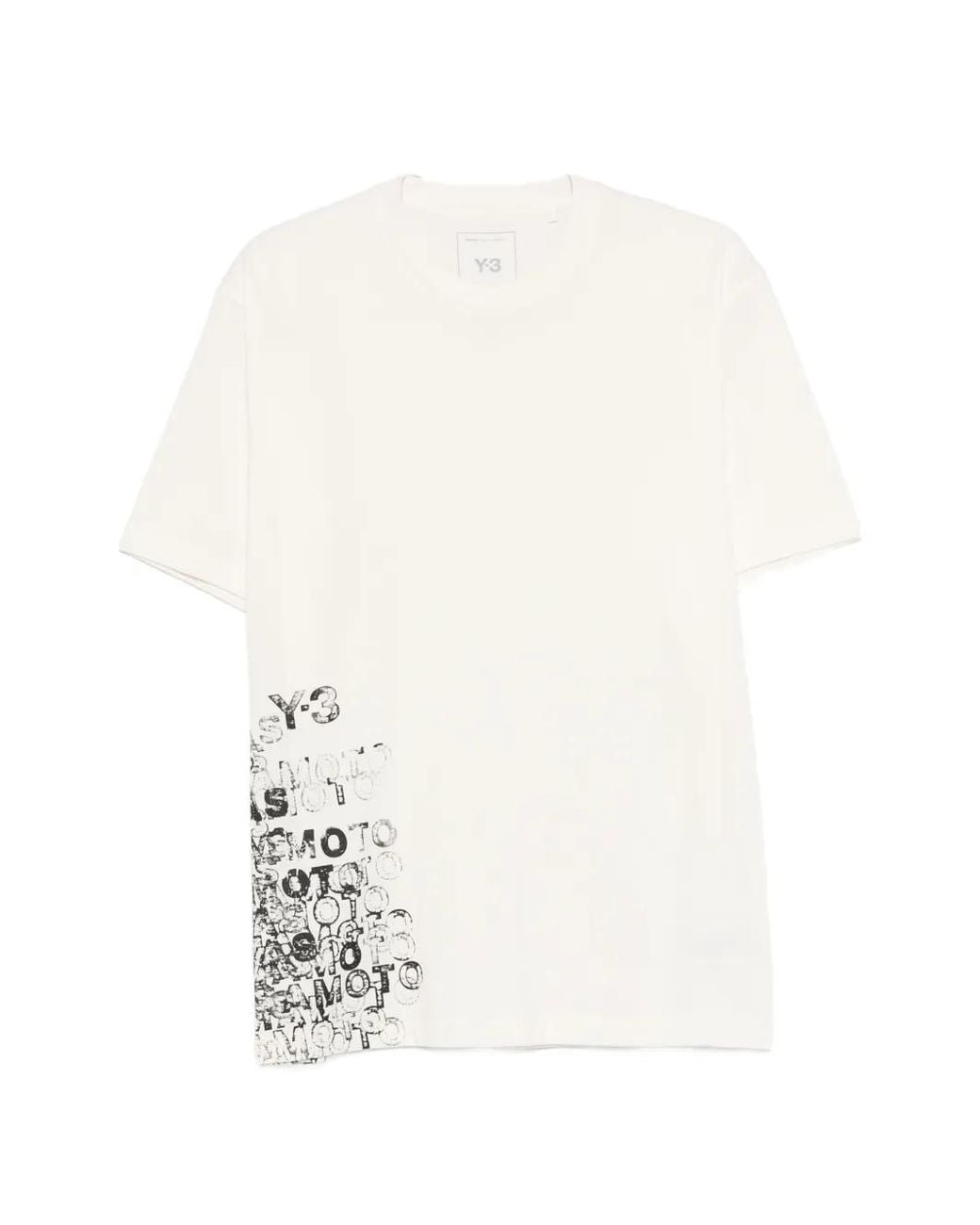Y-3 White Gfx Ss Tee