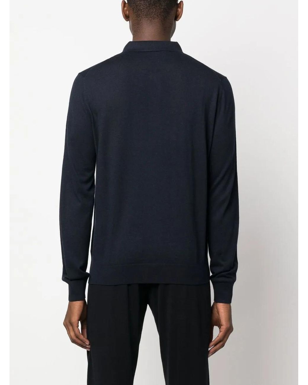 Corneliani Blue Half-Zip Sweatshirt for men
