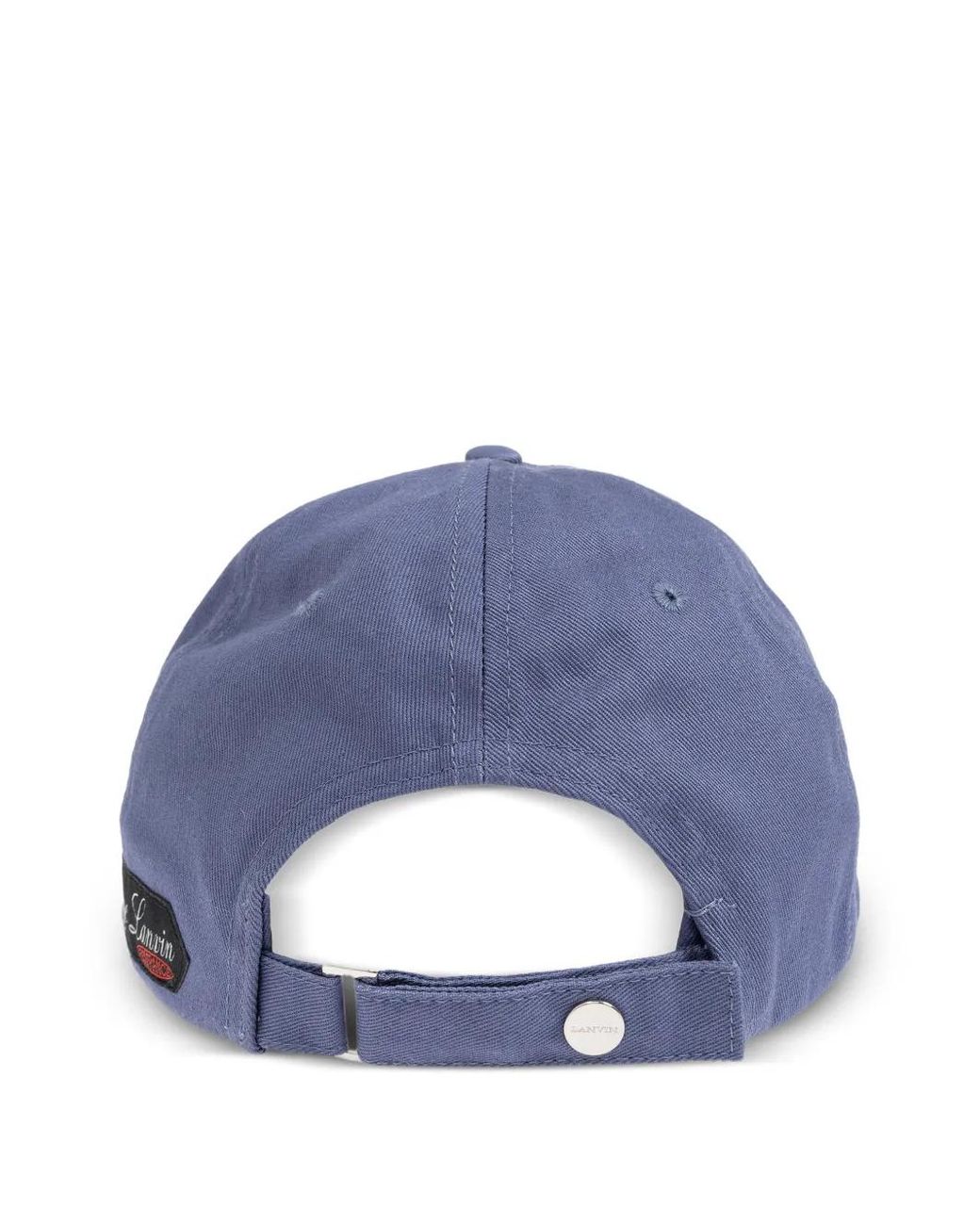 Lanvin Blue Signature Cotton Cap