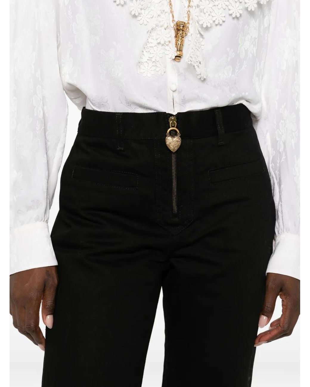 Chloé Black Zip-Up Jeans