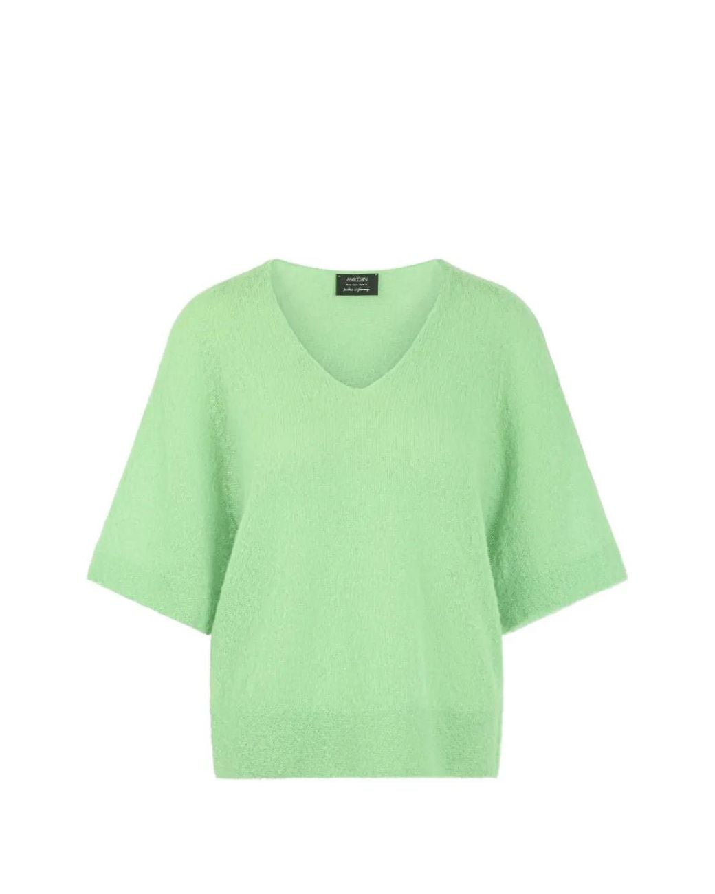 Marc Cain Green V-Neck Raglan-Sleeve Sweater