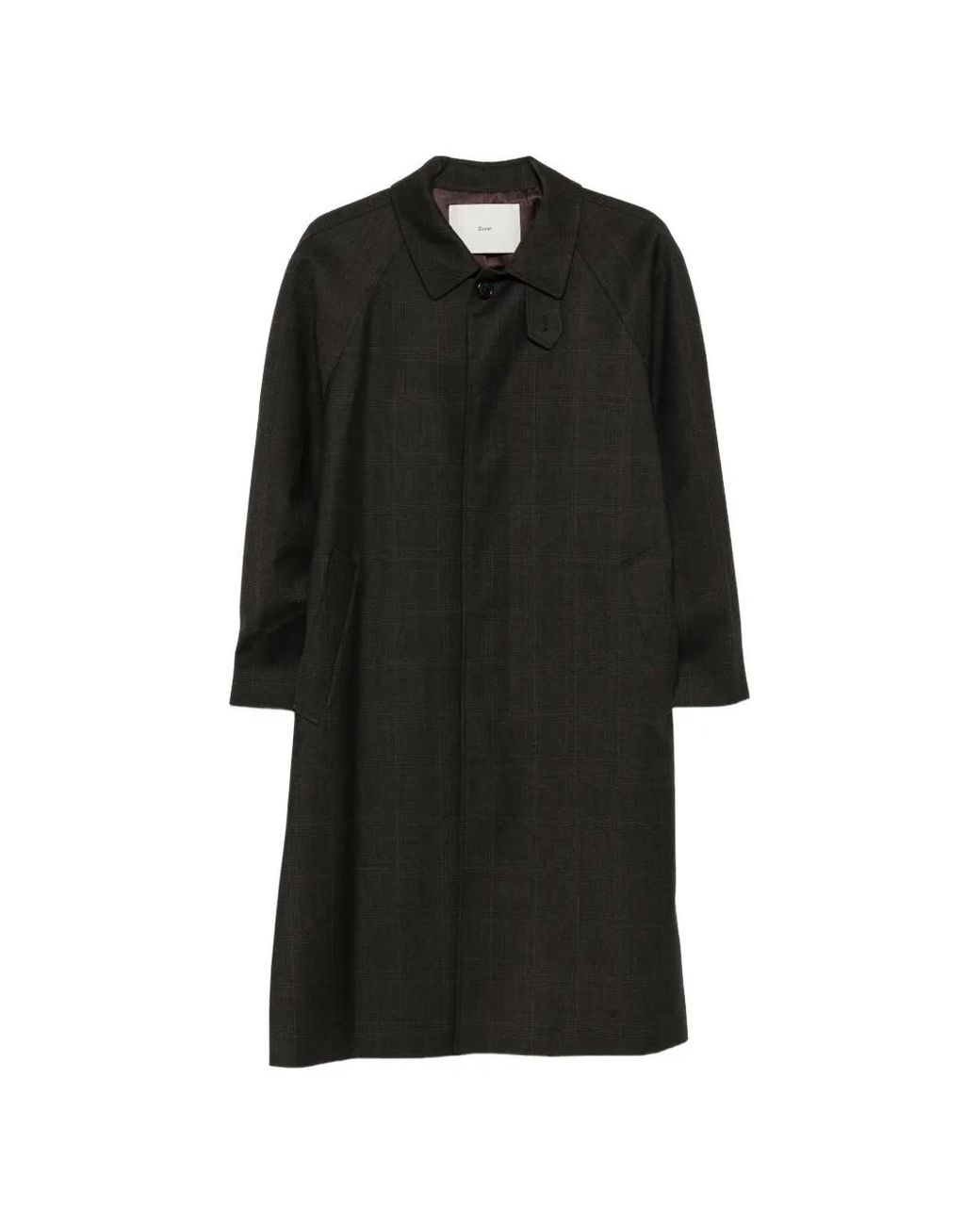 DUNST Black Manteau À Carreaux