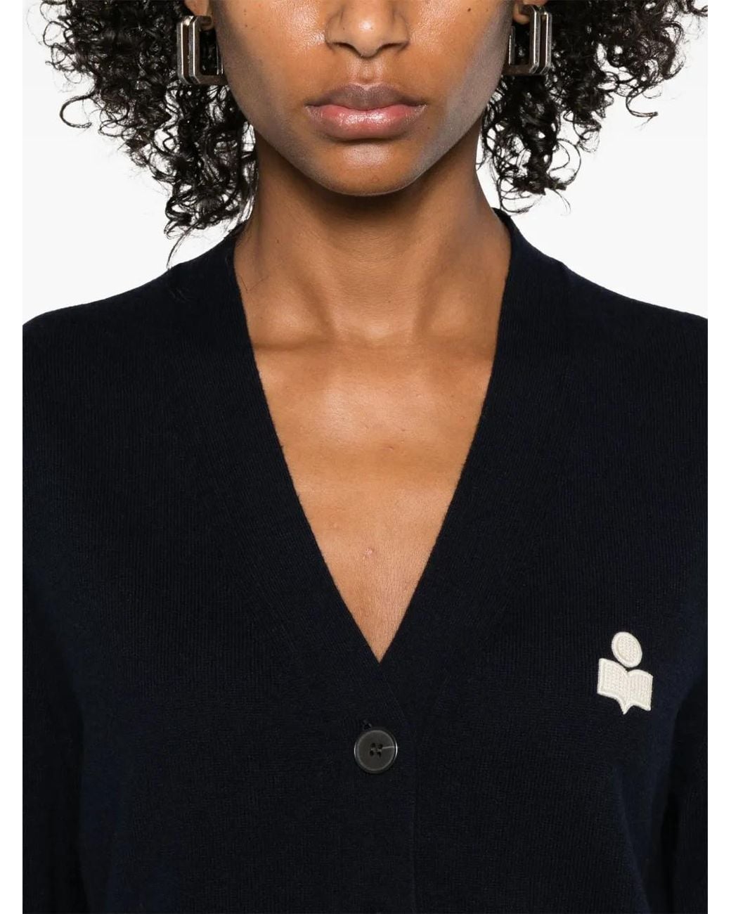 Isabel Marant Blue Isabel Marant Etoile Midnight Cotton Blend Karina Cardigan