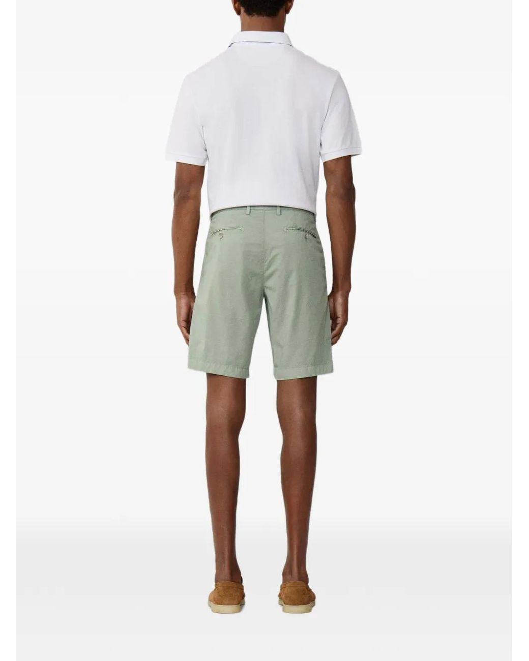 Hackett Green Kensington Garment-Dyed Shorts for men