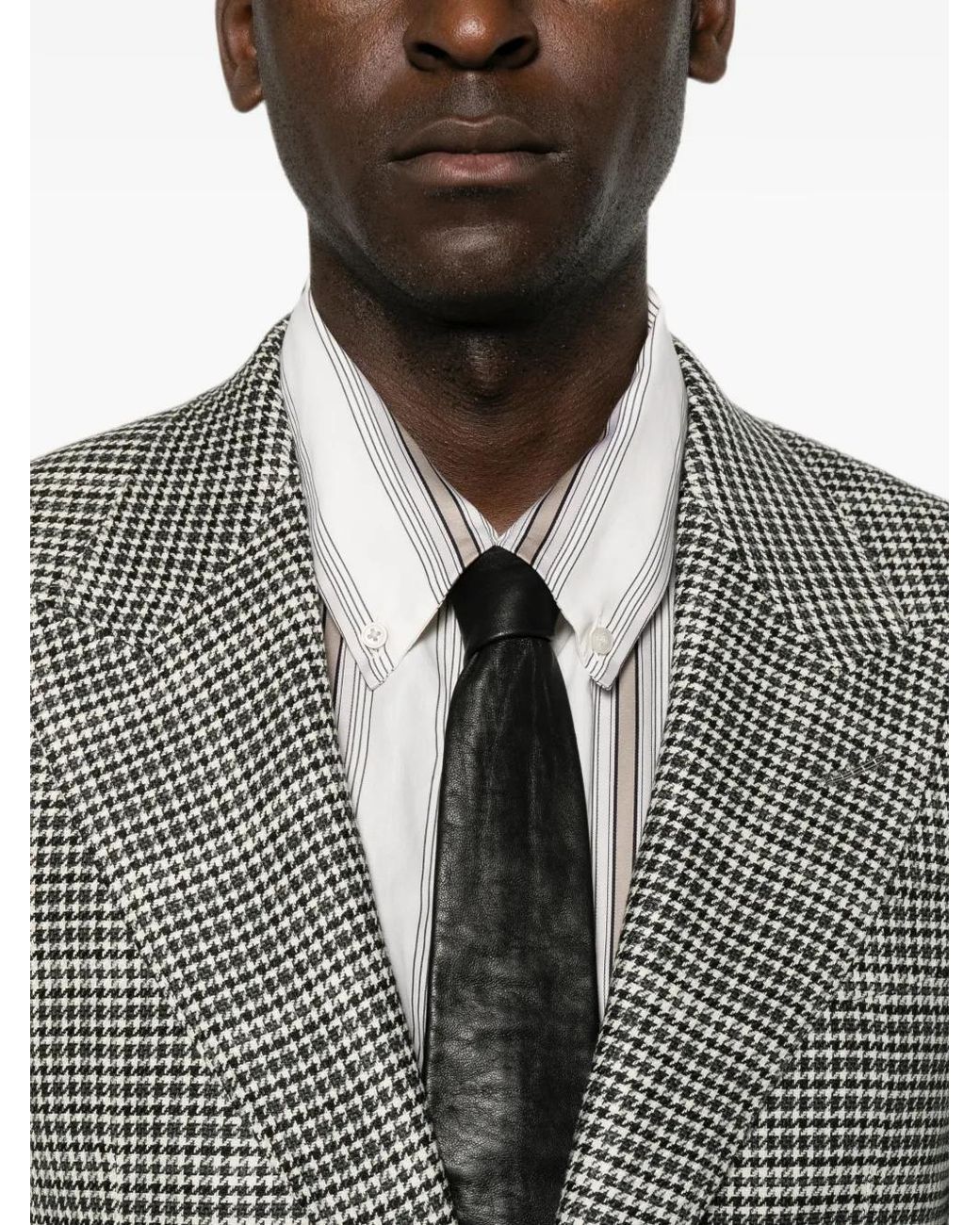 Tom Ford Gray Irregular Damier Shelton Jacket for men