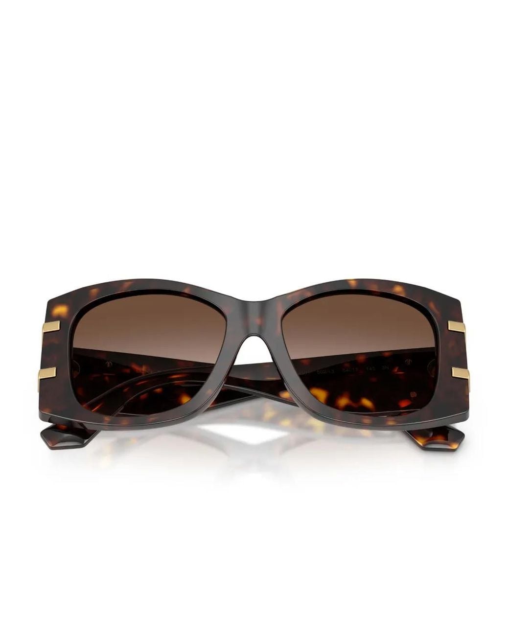 Dolce & Gabbana Brown Geometric-Frame Sunglasses