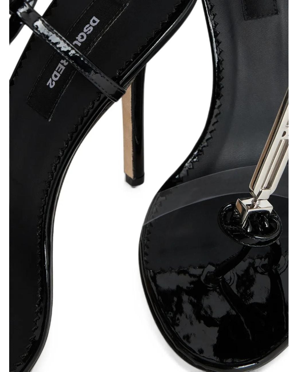 DSquared² Black Chic Night Heeled Sandals