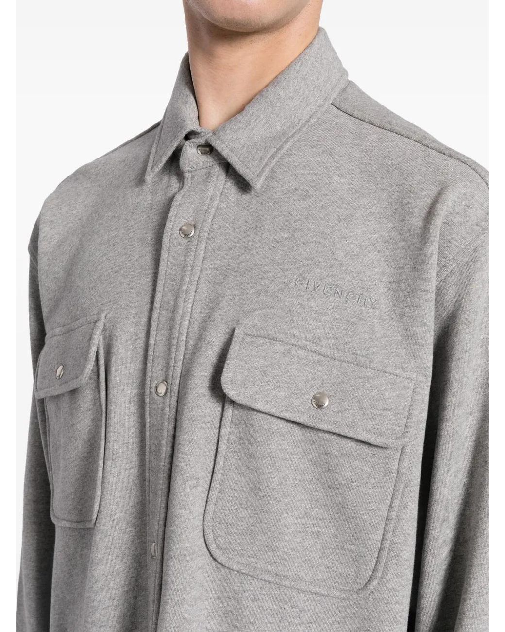 Givenchy Overhemd Van Fleece in het Gray voor heren