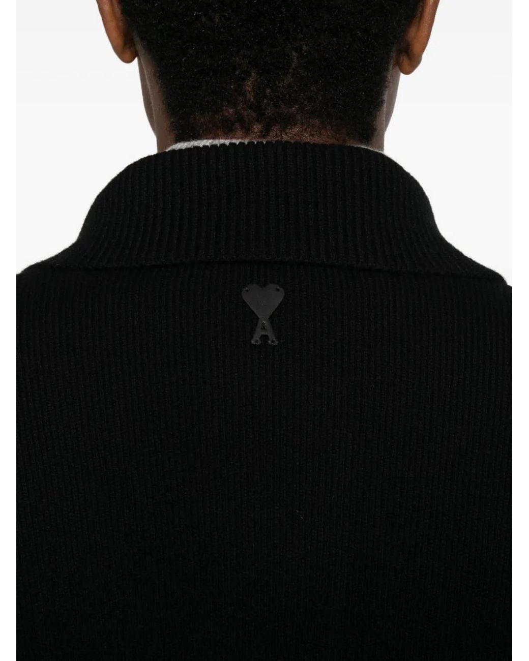 AMI Pullover Mit Rollkragen in Black für Herren