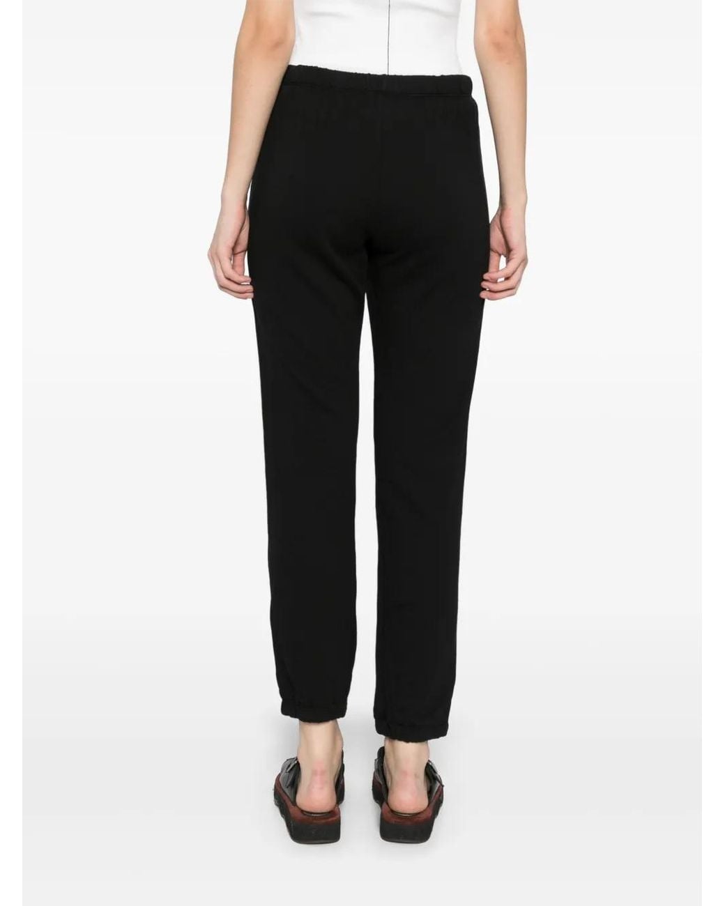 James Perse Black Straight-Leg Track Pants