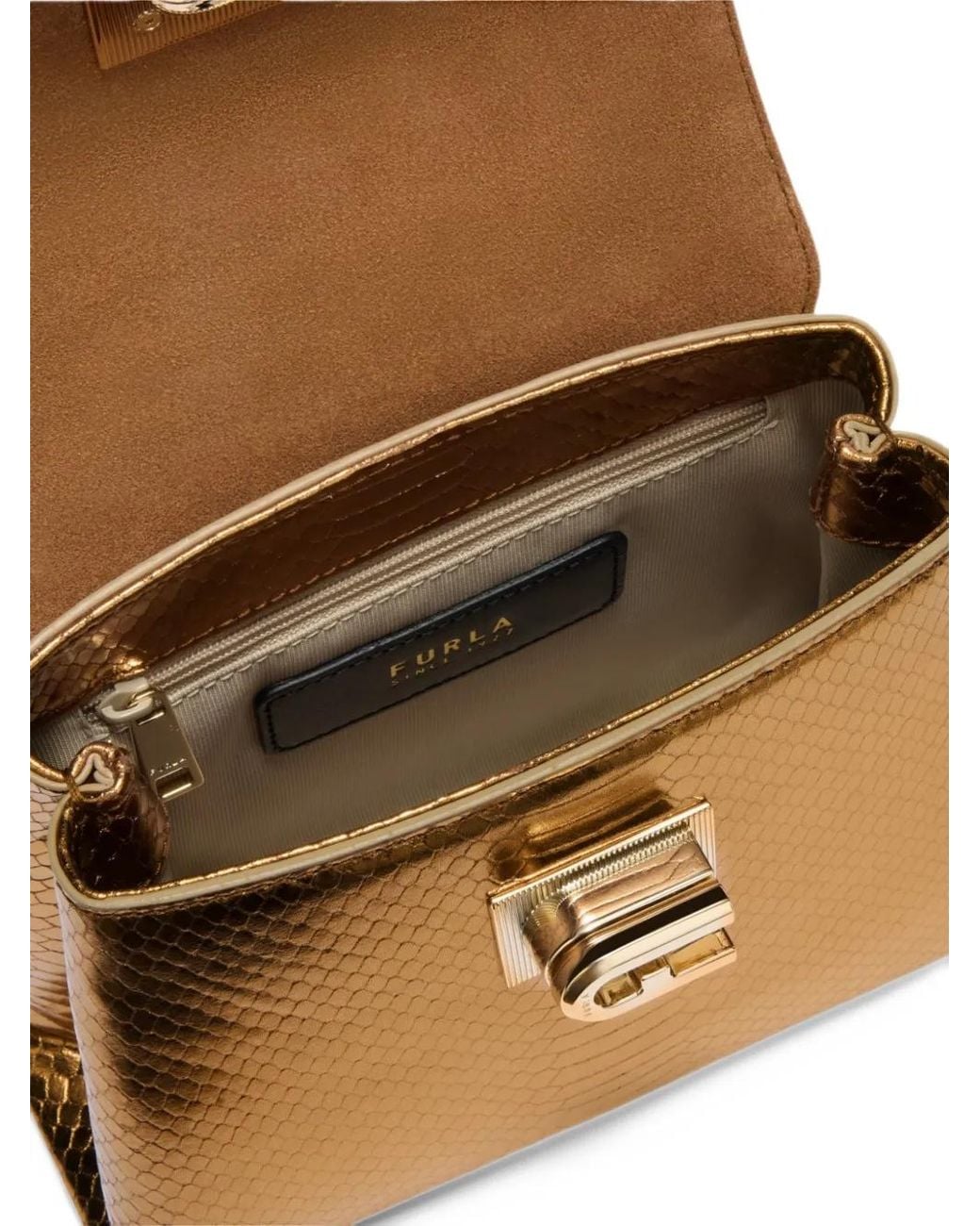 Furla Metallic 1927 Top-Handle Mini Bag