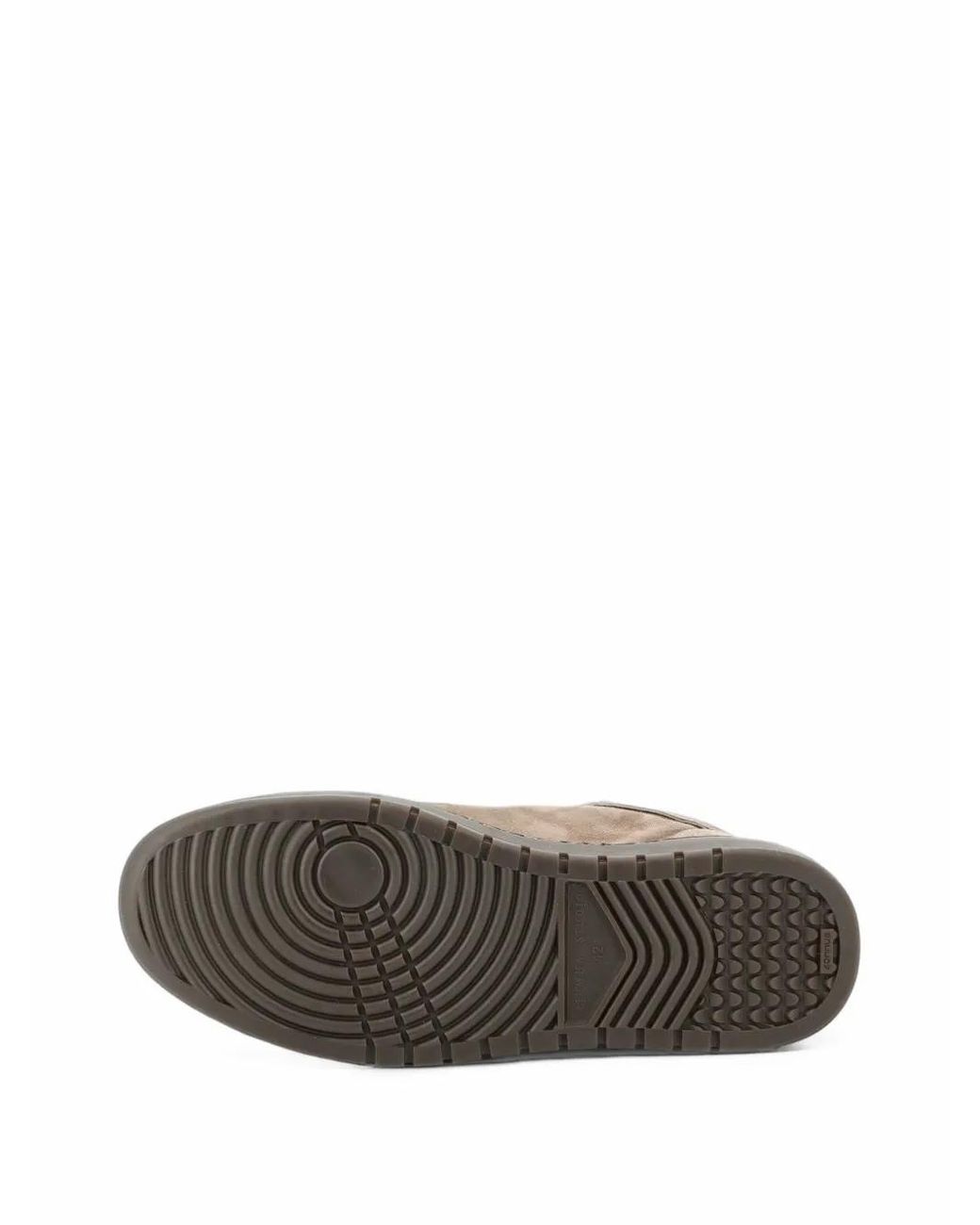 PIUMESTUDIO Brown Suede Lace-Up Sneakers for men