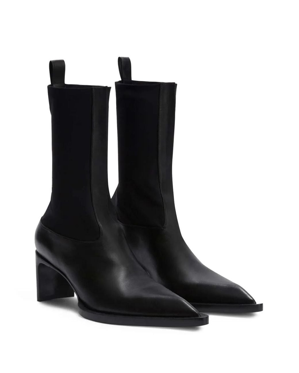 Jil Sander Black Ankle Boots