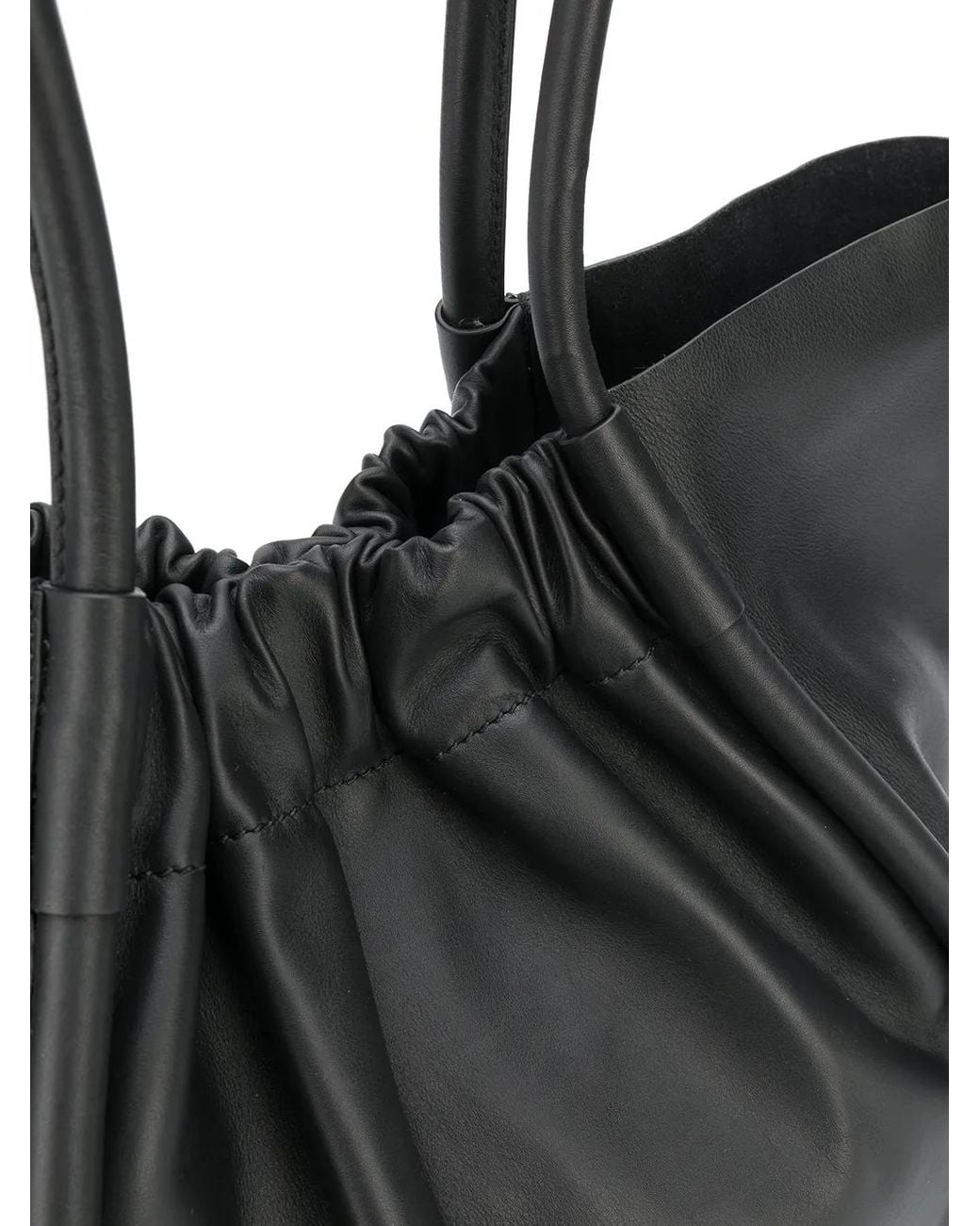 Proenza Schouler Black Ruched L Tote Bag
