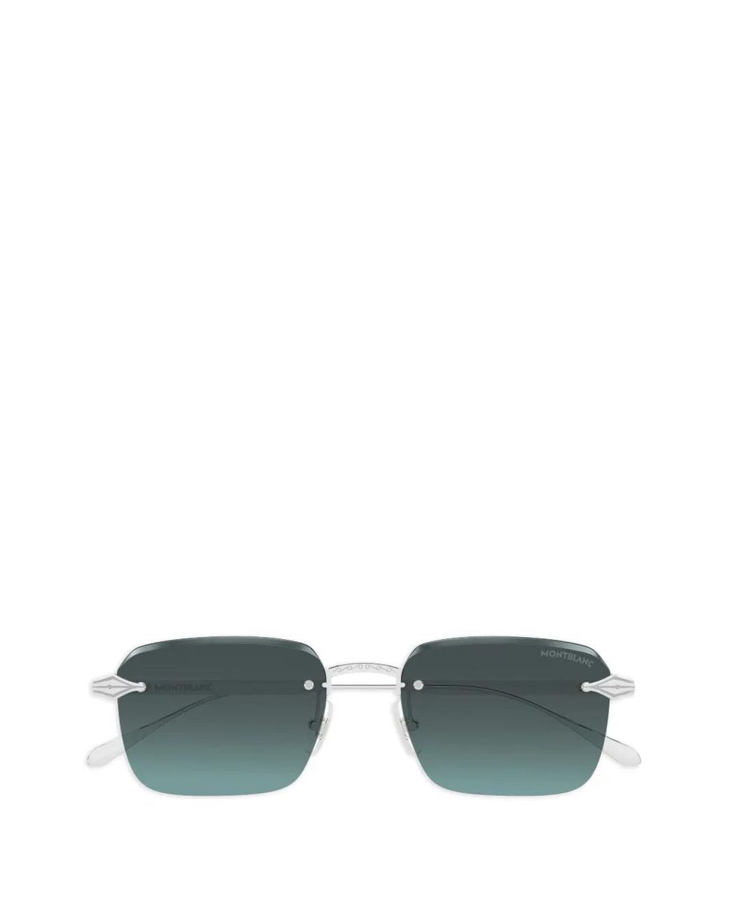 Montblanc Green Square-Frame Sunglasses for men