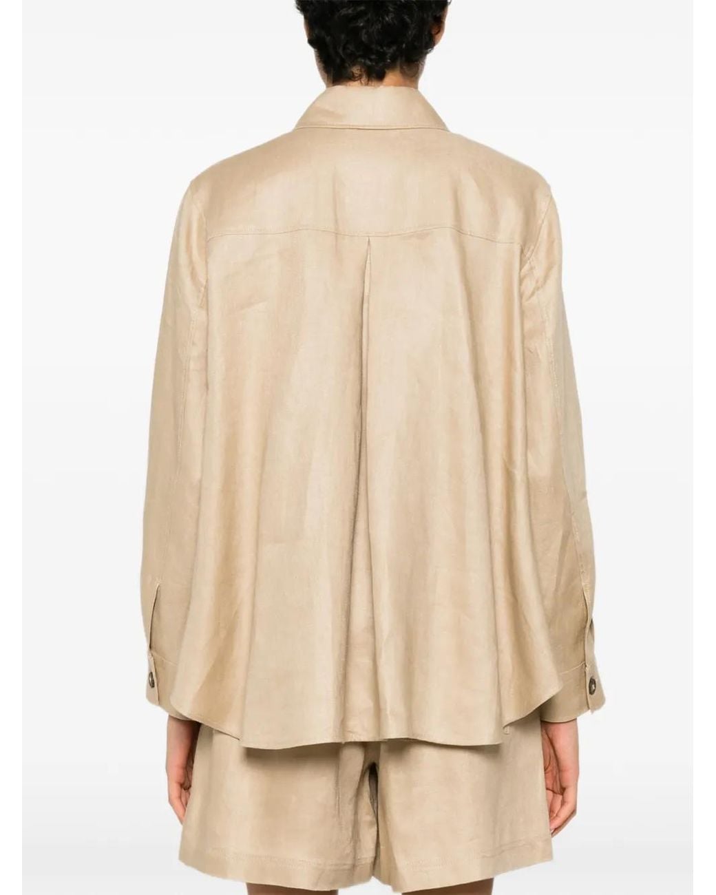 Weekend by Maxmara Natural Flap-Pocket Shirt Jacket