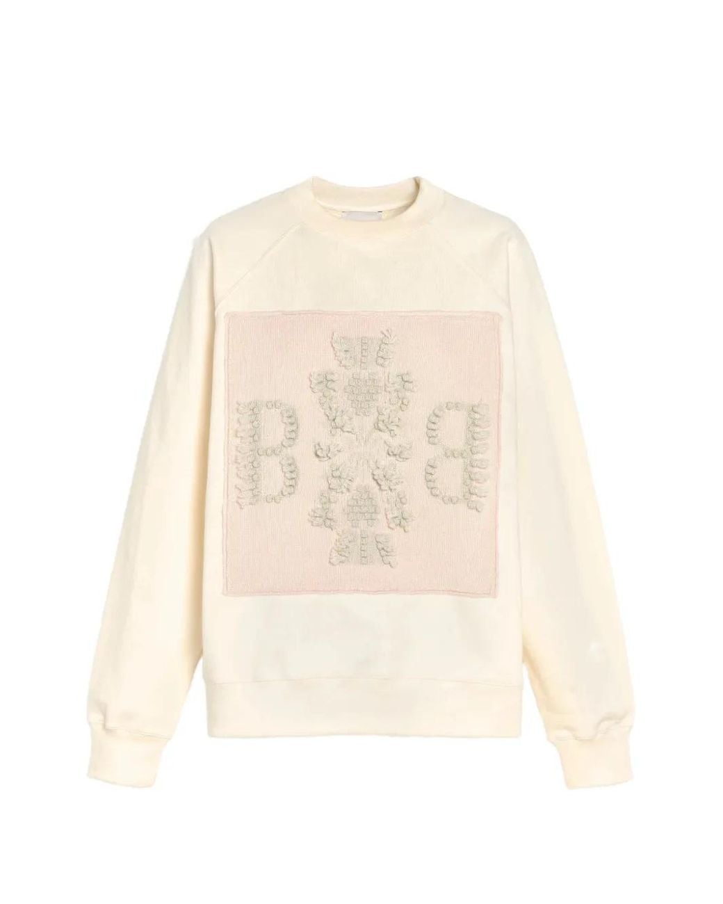 Barrie White Cashmere-Patch Logo Sweatshirt