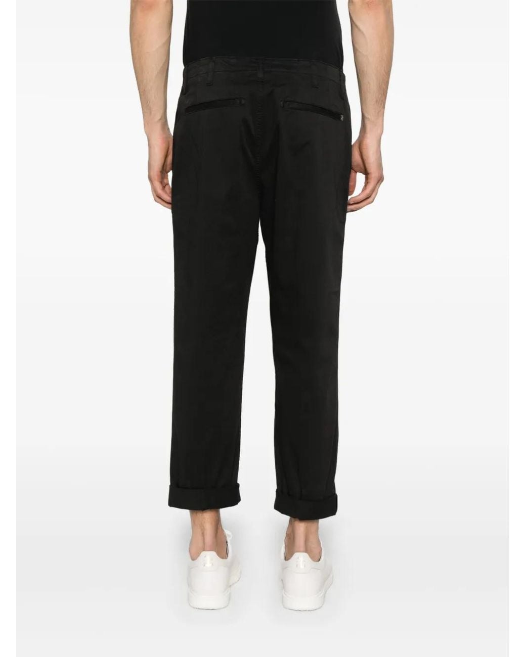 Dondup Black Zyan Trousers for men