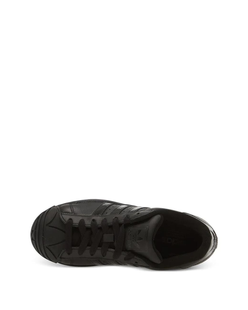 Adidas Black Baskets Superstar Ii À Lacets