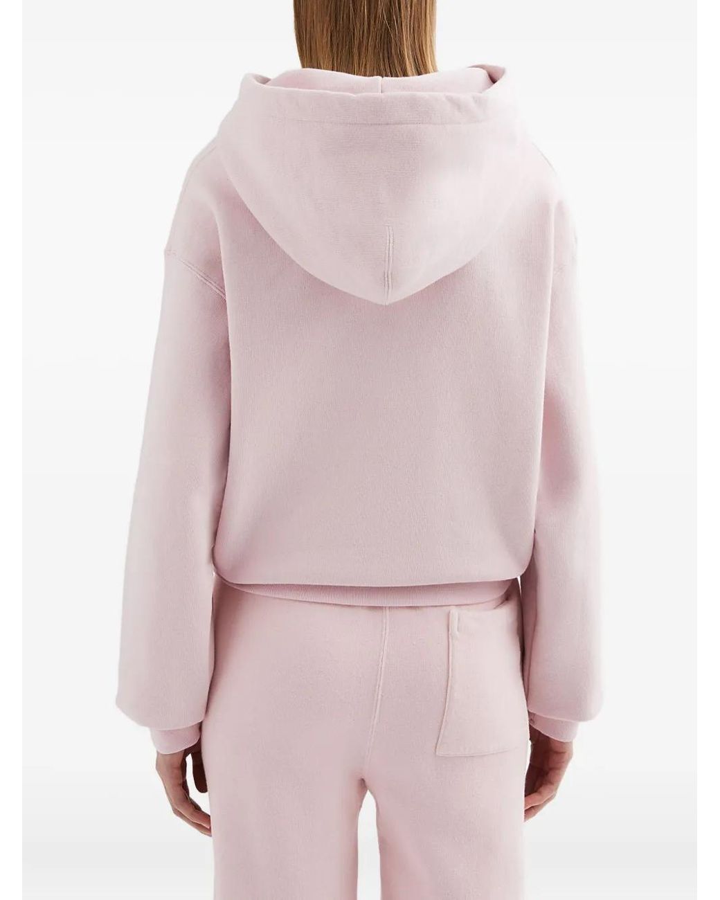 Jil Sander Pink Cotton Terry Hoodie