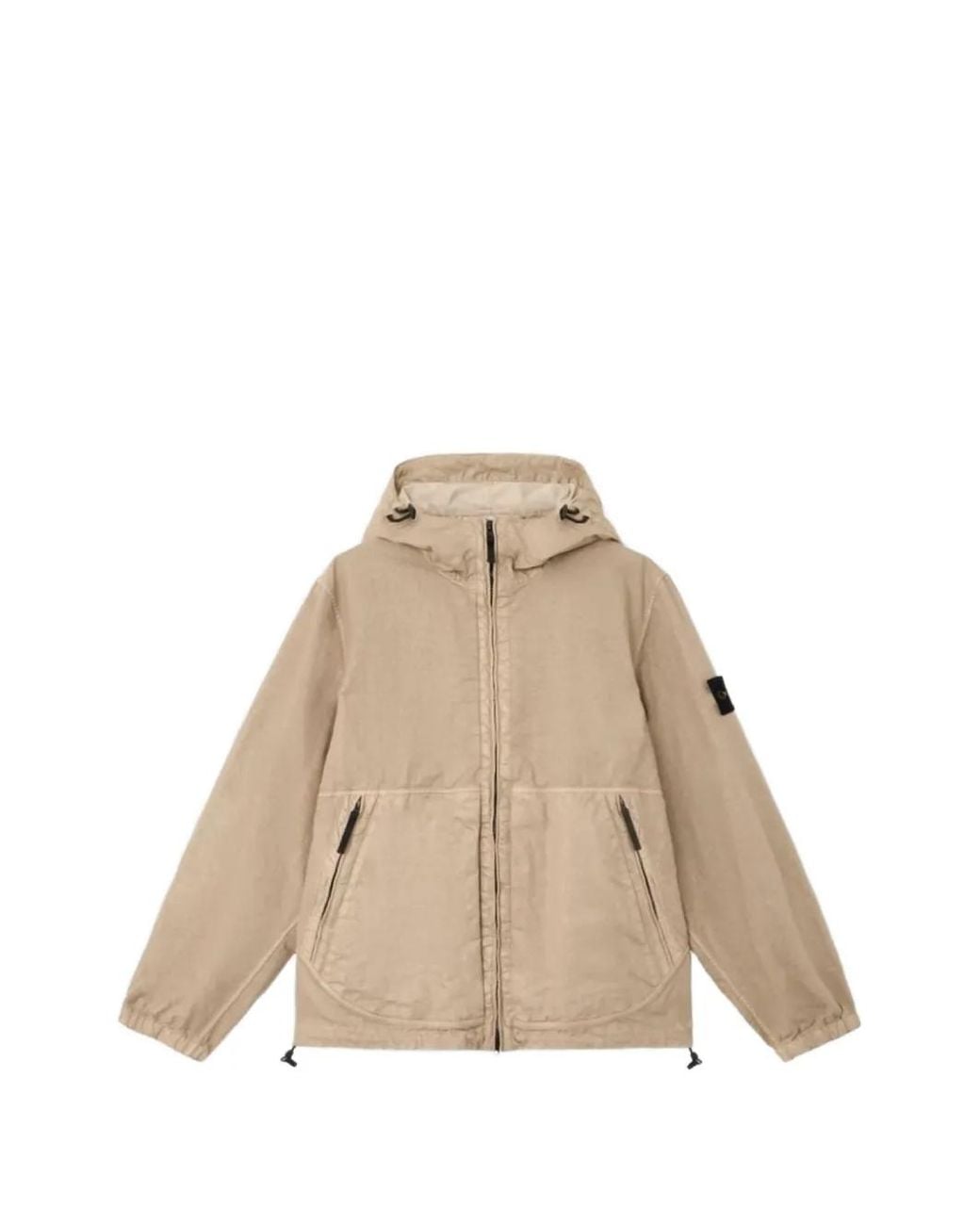 Stone Island Natural Panama-Tc Hooded Jacket for men